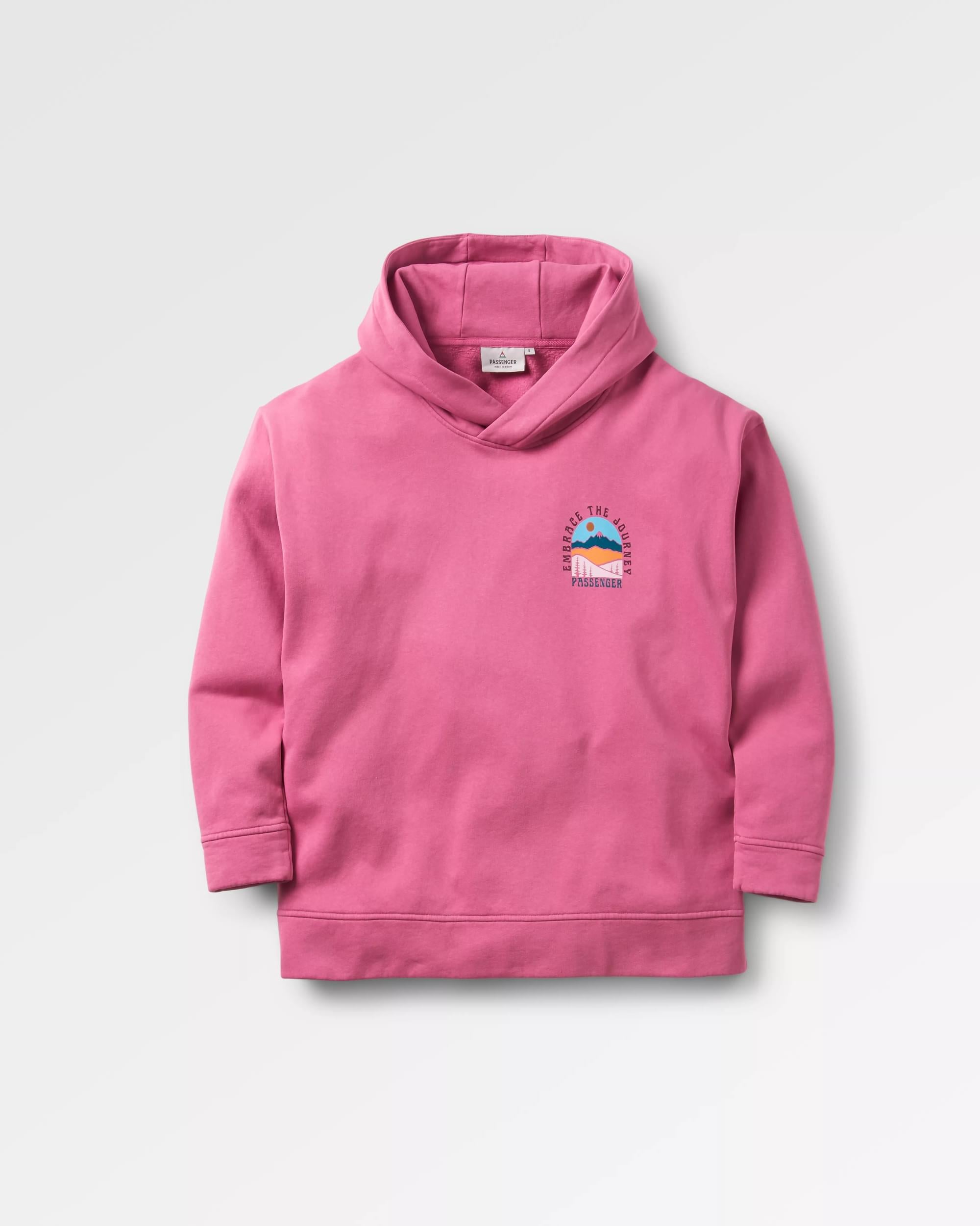 Outlook Recycled Cotton Hoodie - Mauve Haze - Flatlay