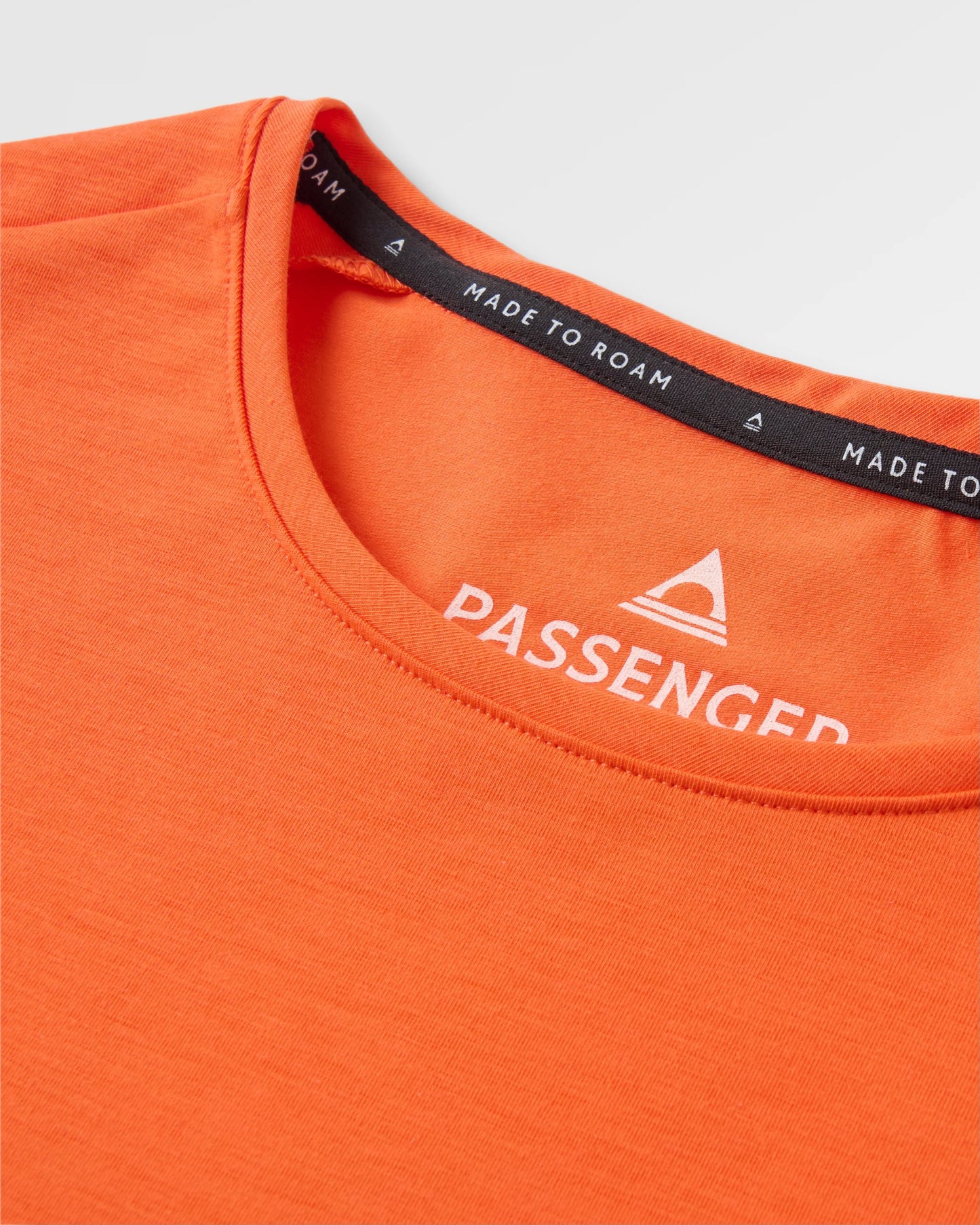 Chase The Light Active T-Shirt - Ember Orange - Flatlay