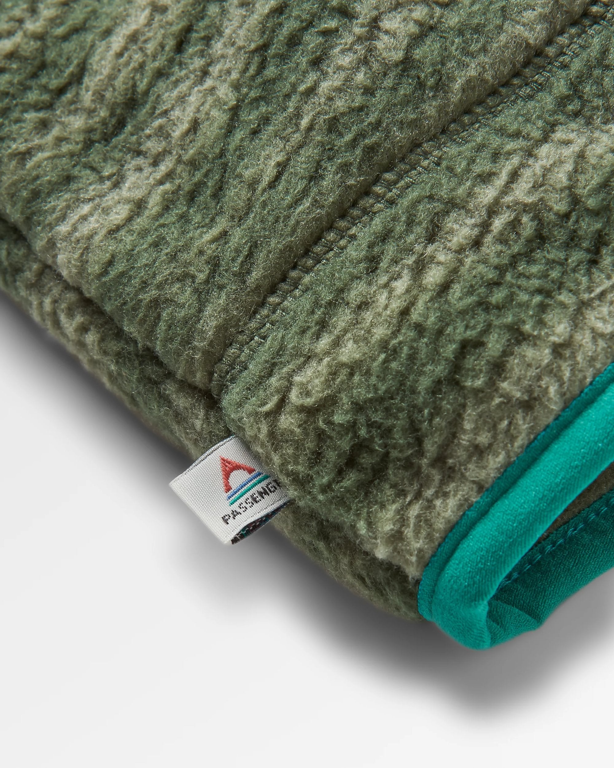 Fairbanks Full Zip Recycled Sherpa Fleece - Strata Fir Tree - Flatlay