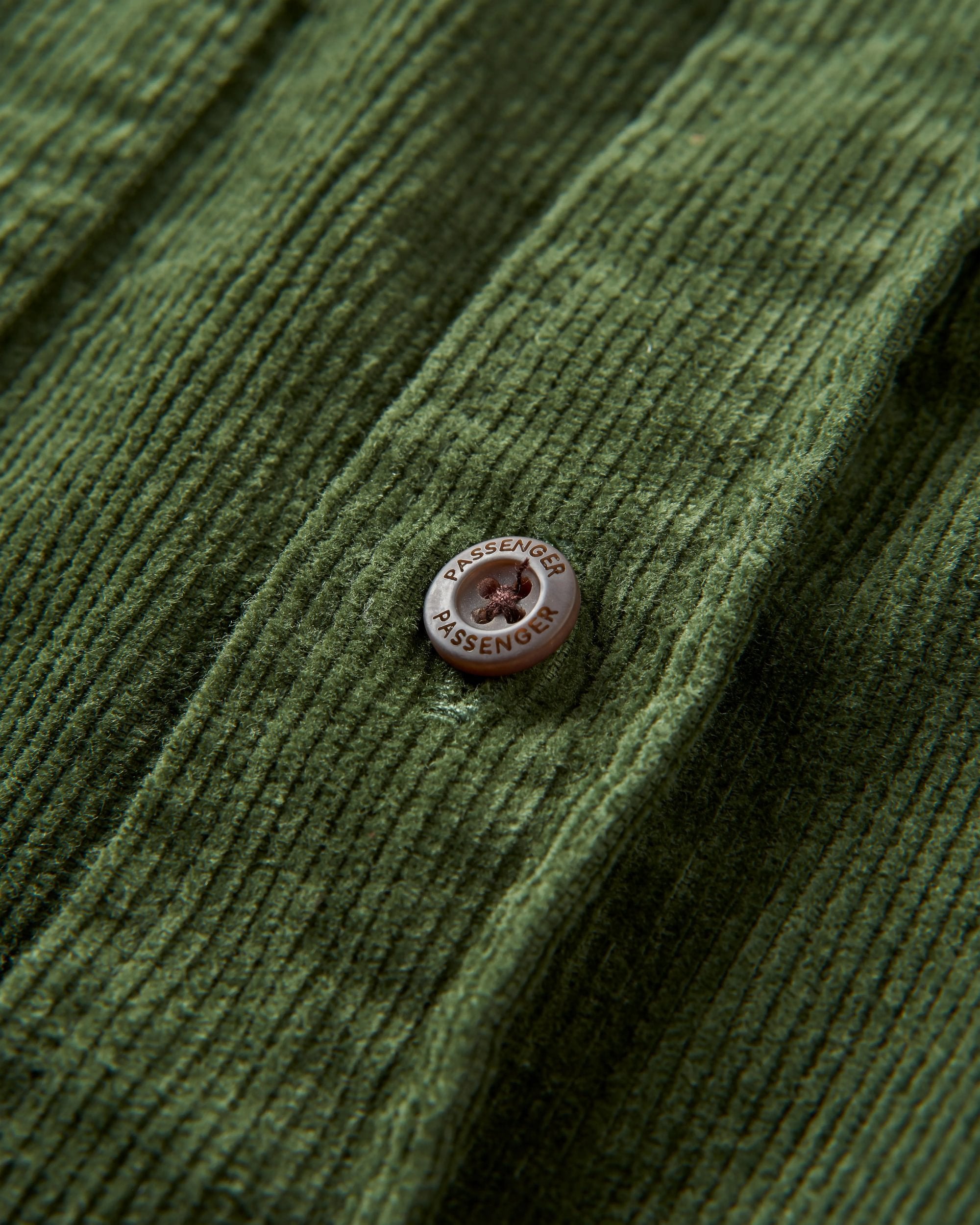 Backcountry Cord Shirt - Fir Tree - Flatlay