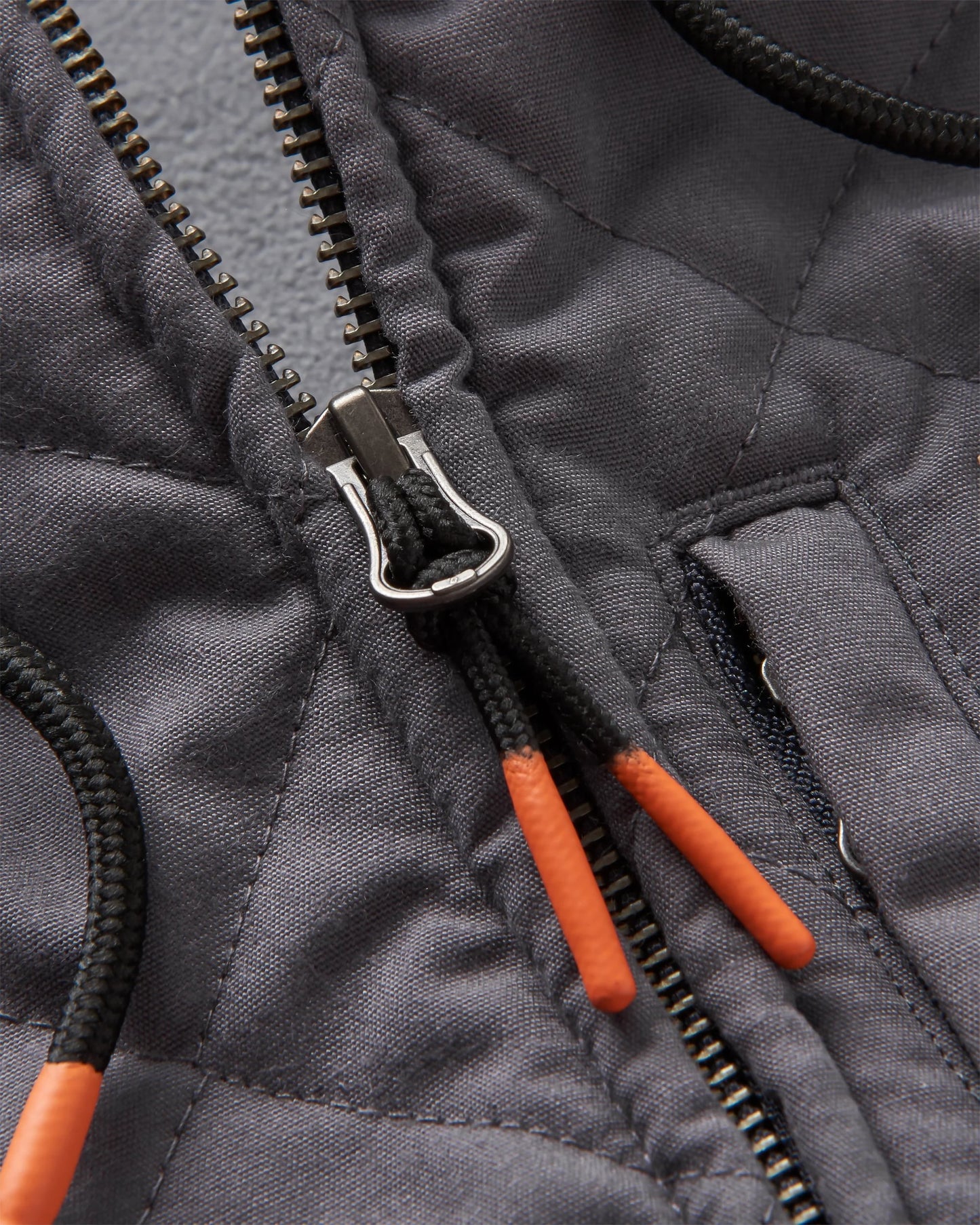 Tidal Full Zip Organic Cotton Hoodie - Charcoal Marl