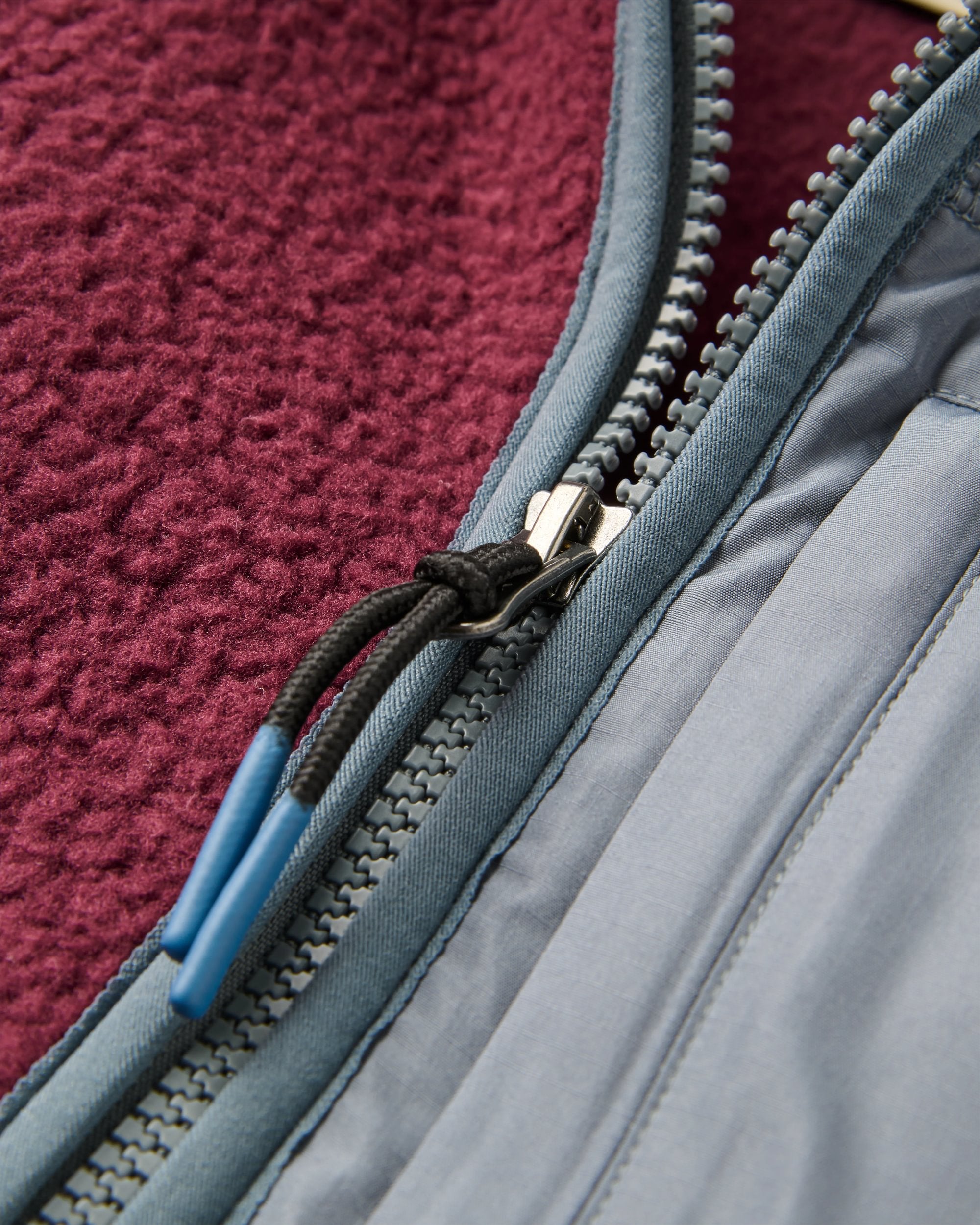 Ventura 1/2 Zip Recycled Sherpa Fleece - Fig - Flatlay