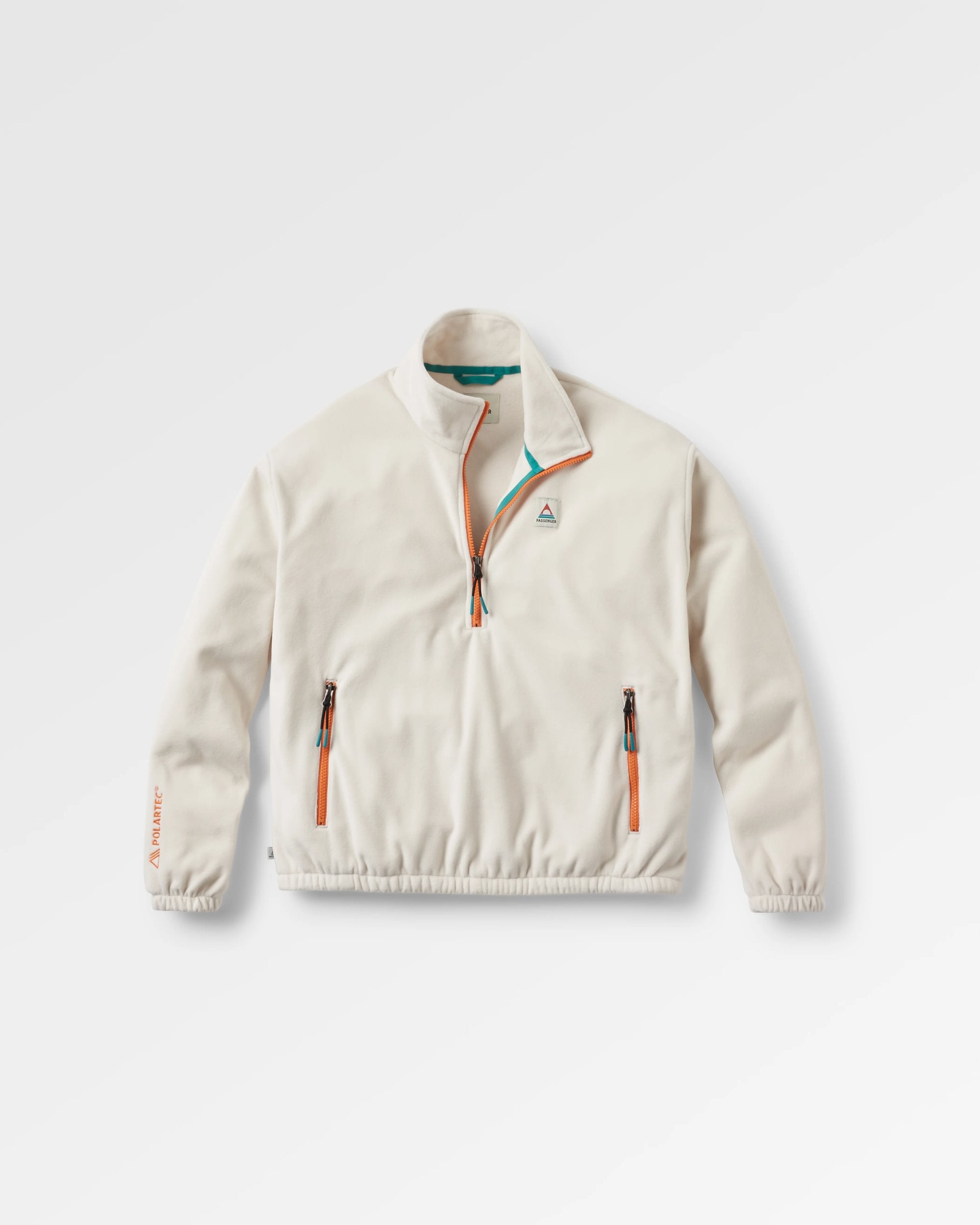 Ayla Recycled Micro Polartec® Fleece - Vintage White - Flatlay