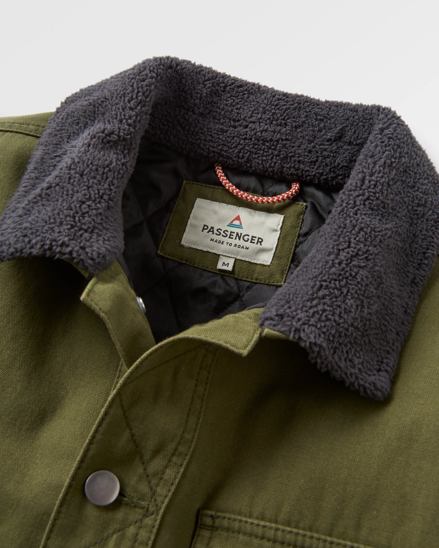 Falcon Organic Cotton Jacket - Khaki - Flatlay