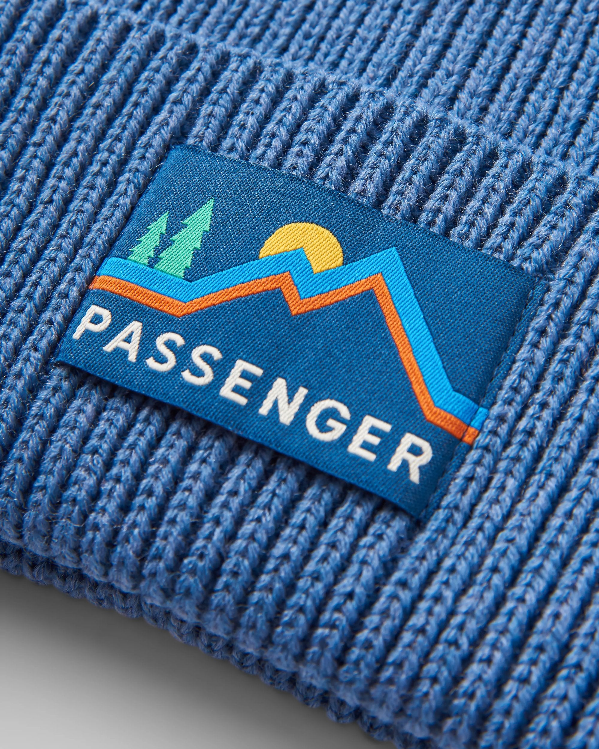 Passenger Recycled Beanie - Moonlight Blue - Flatlay