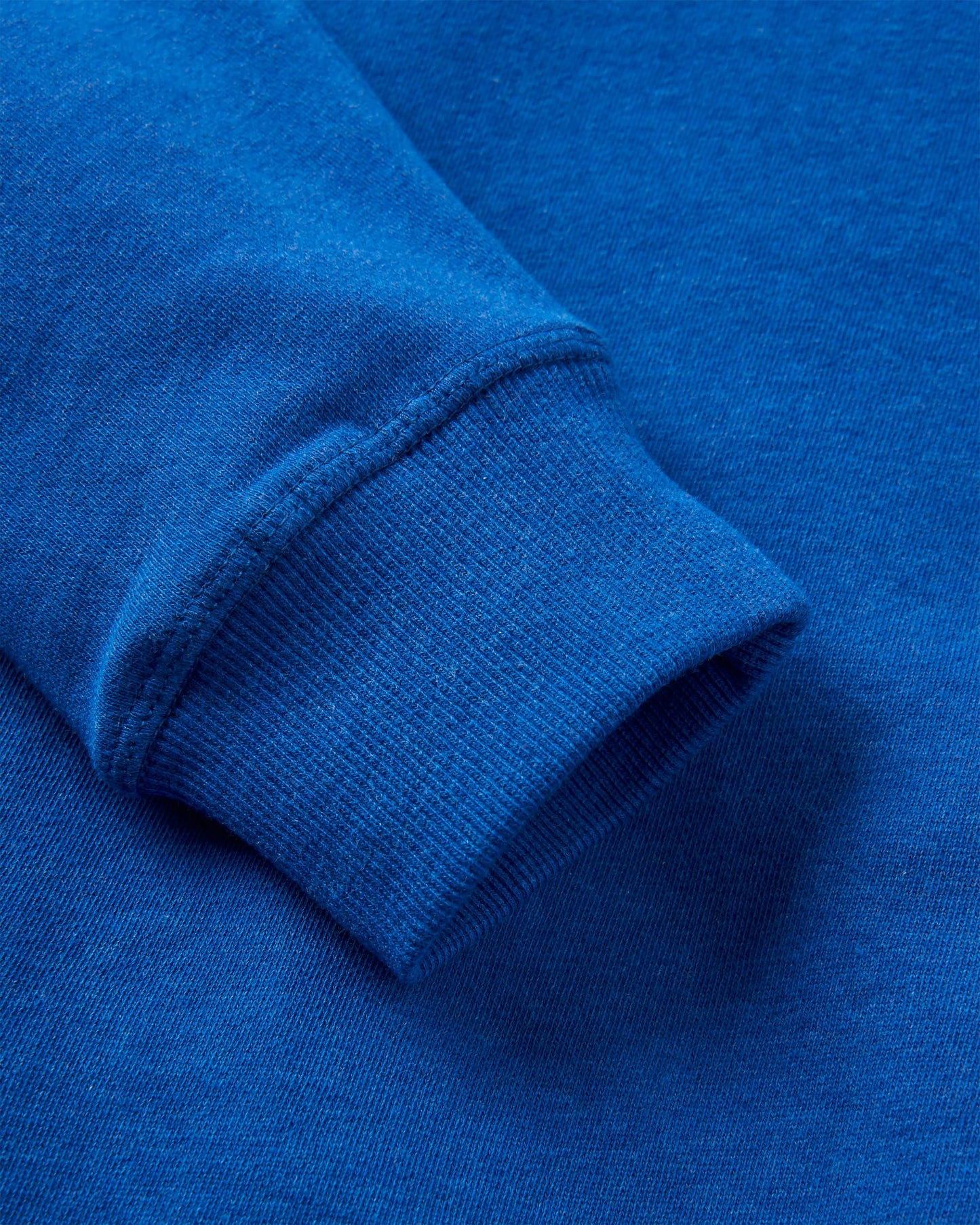 Heritage Recycled Cotton Sweatshirt - Azure Blue Marl - Flatlay