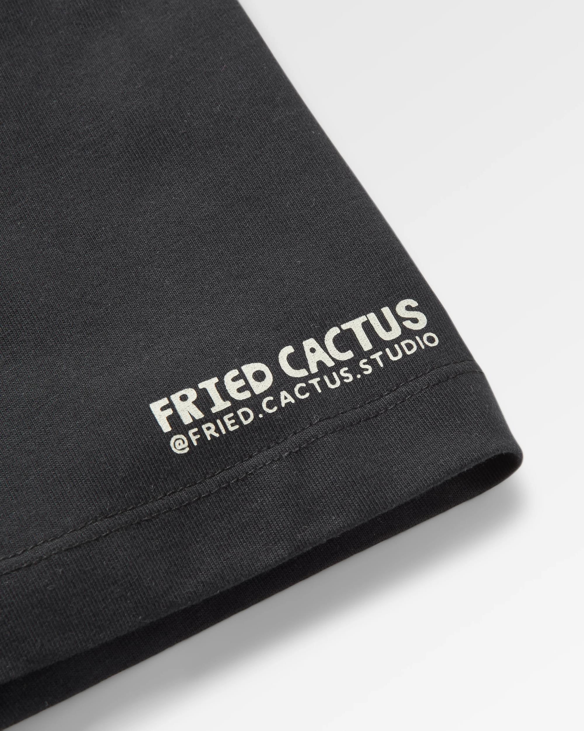 Better Outside Organic Relaxed Fit T-Shirt - Black - Flatlay