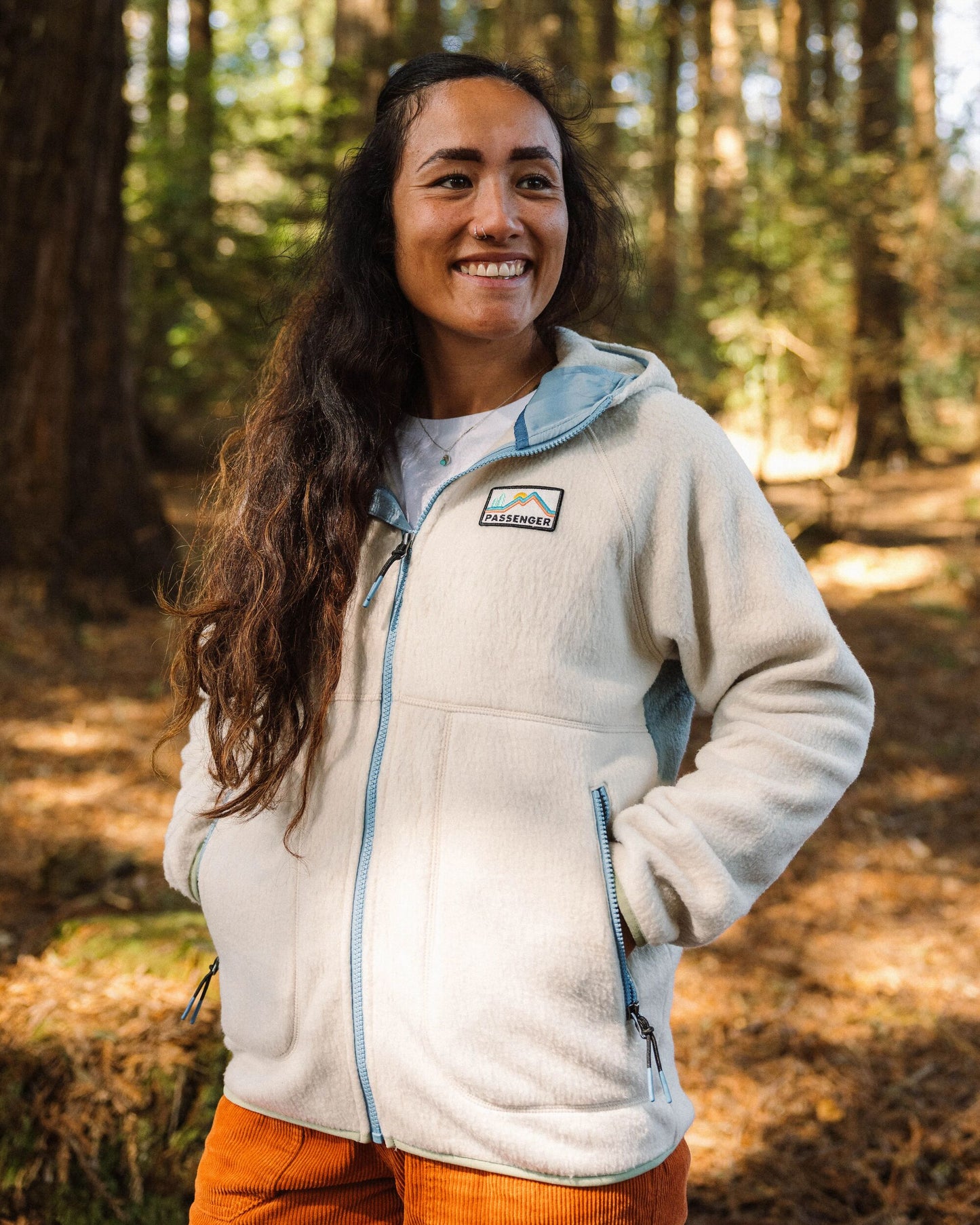 North Coast Vista 2.0 Full Zip Recycled Sherpa Fleece - Oatmeal - Lifestyle