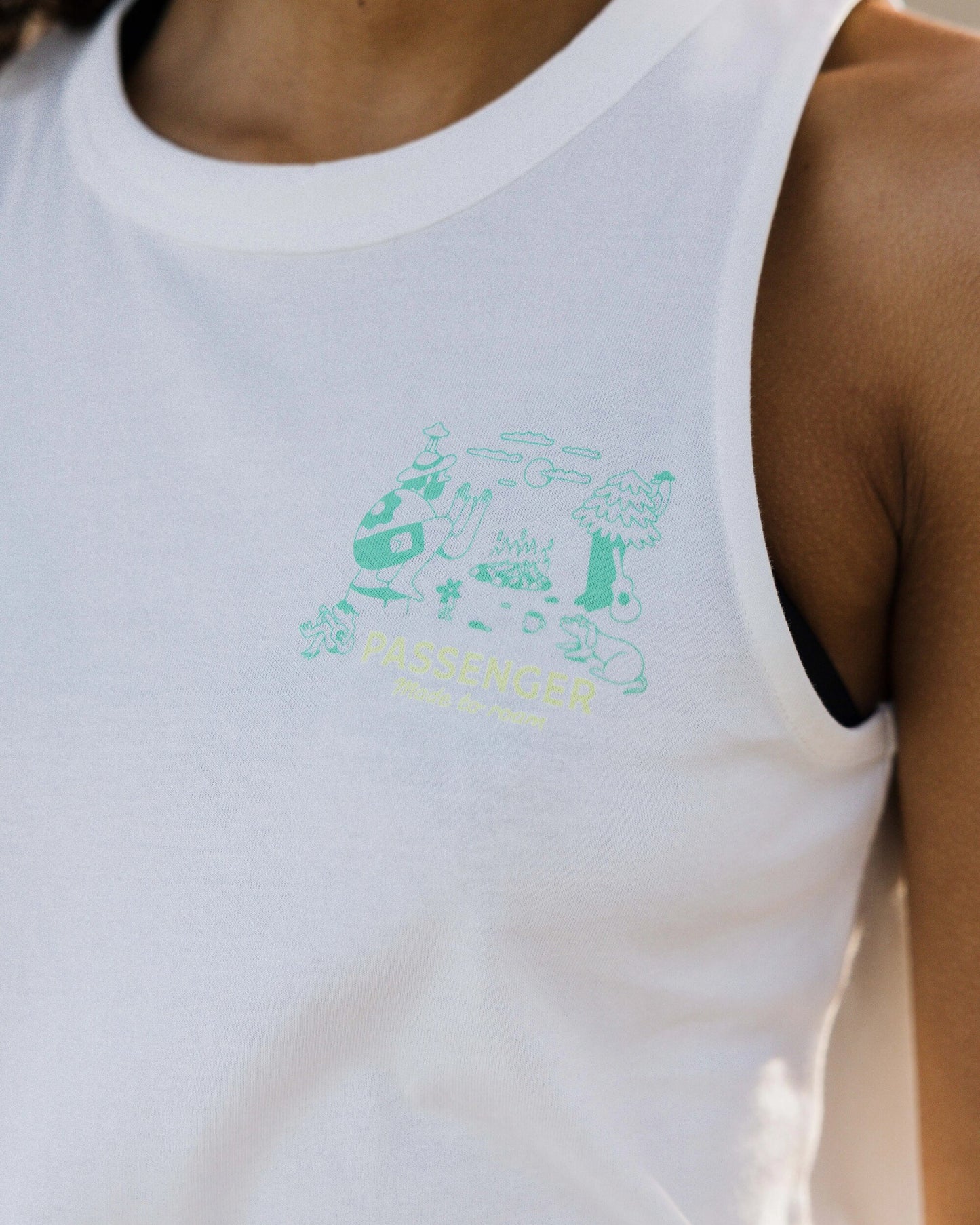 Better Outside Organic Cotton Vest - Marshmallow - Lifestyle