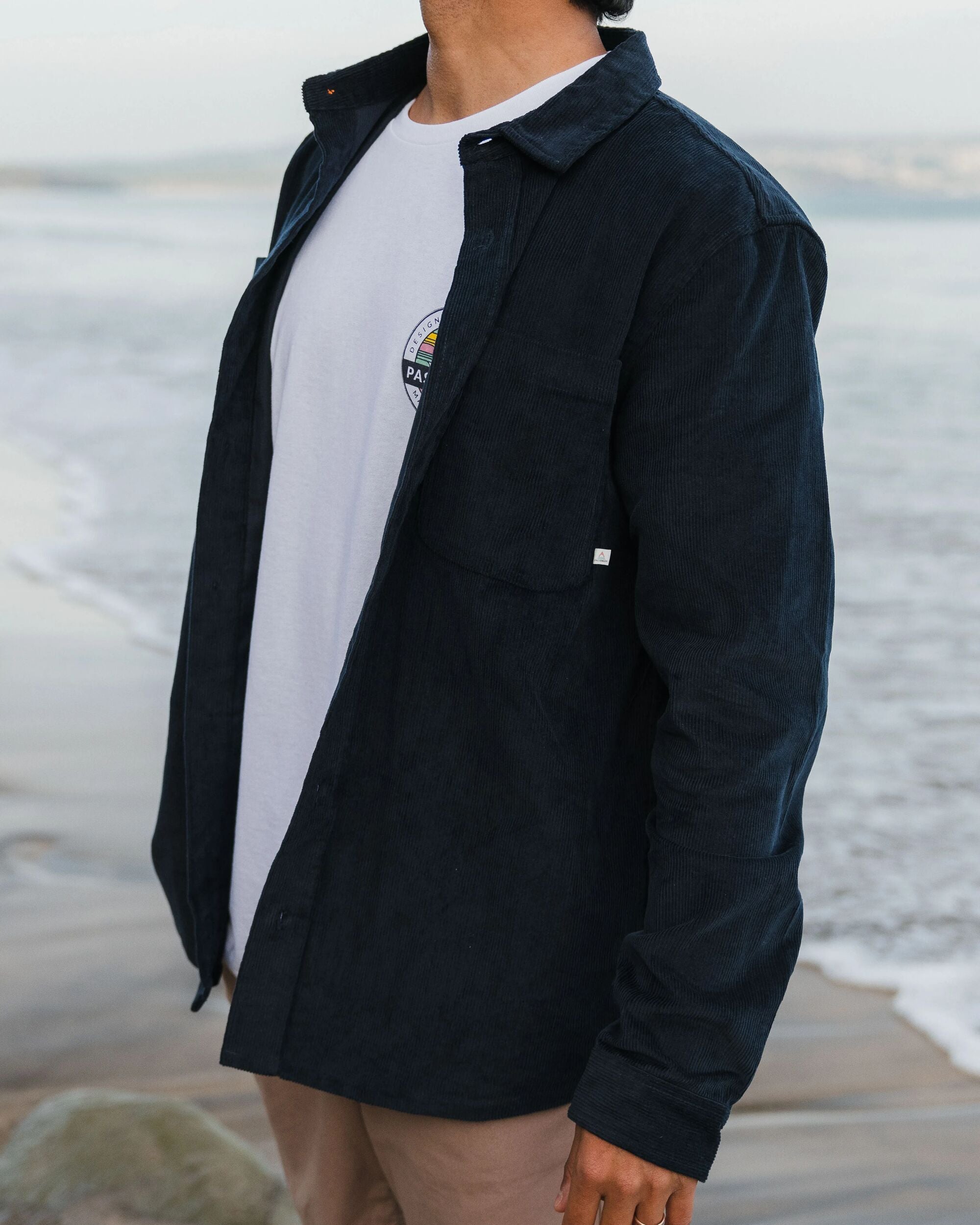 Backcountry Cord Shirt - Deep Navy - Lifestyle