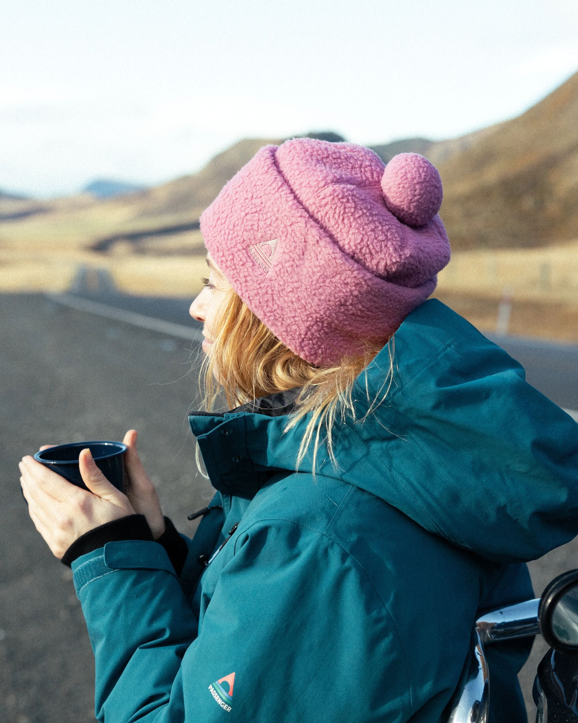 Snow Recycled Sherpa Beanie - Pink Haze - Lifestyle - Female