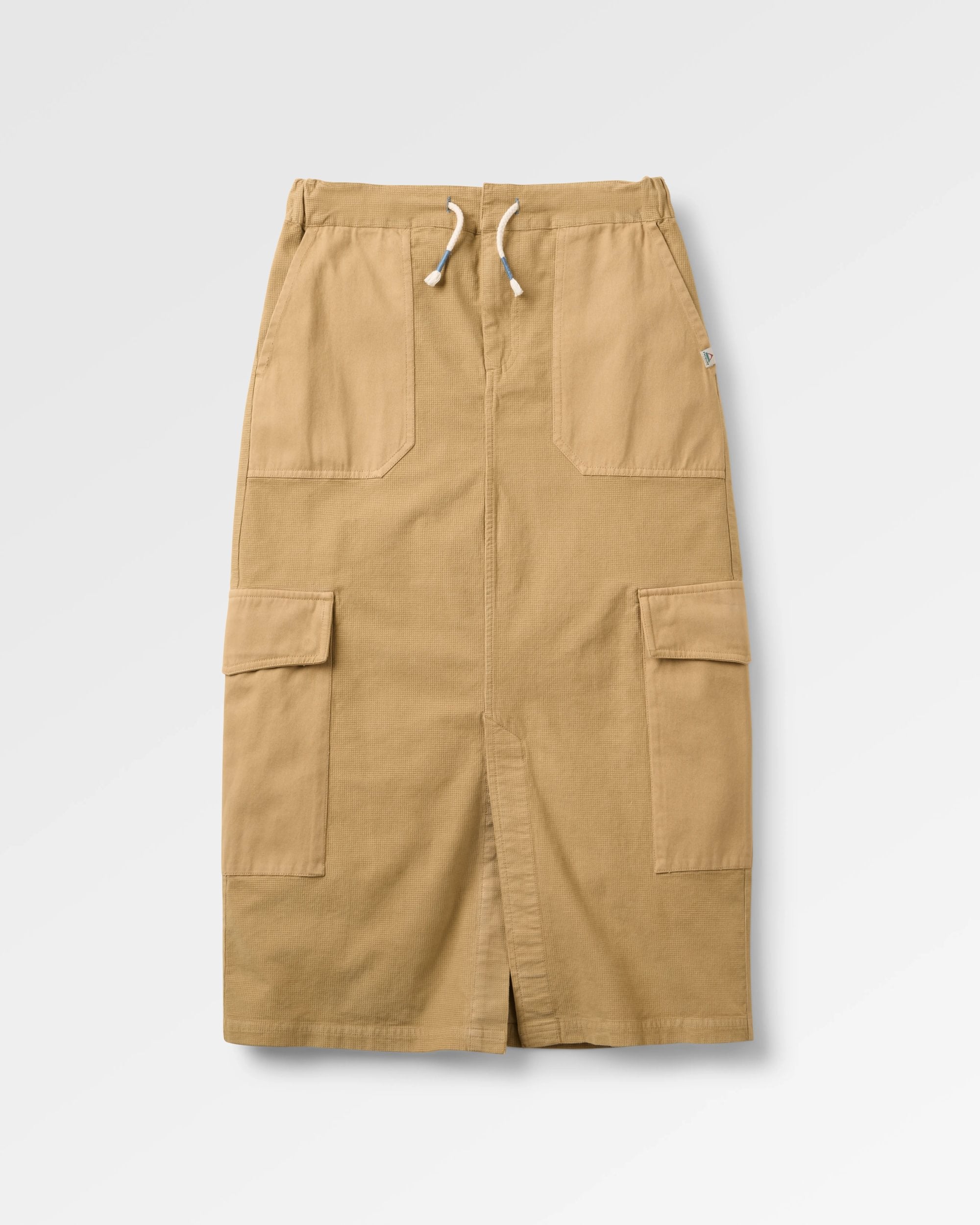 Avian Cord Maxi Skirt - Biscuit - Flatlay