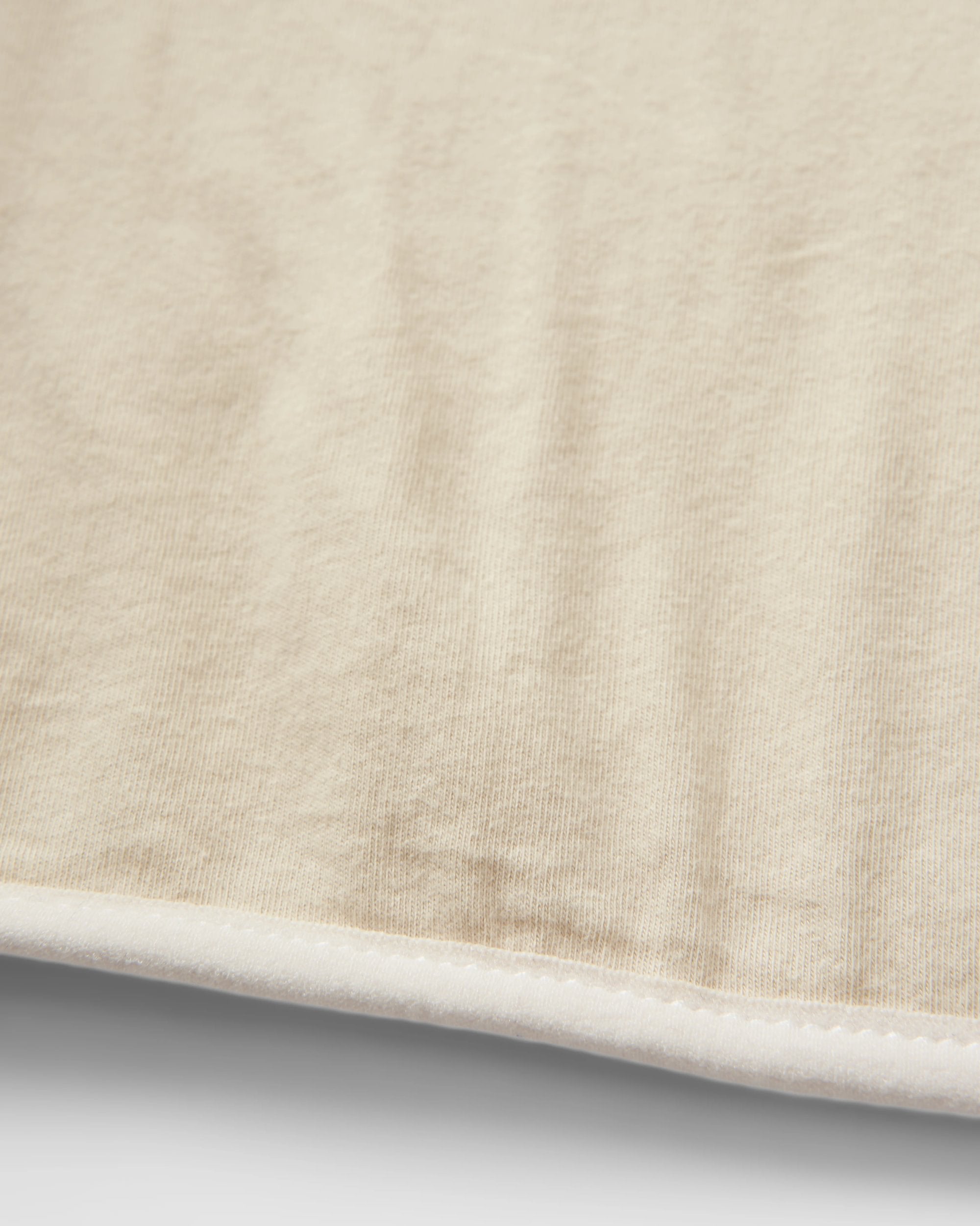 Clover Recycled Cotton-Lined Sherpa Fleece - Vintage White - Flatlay