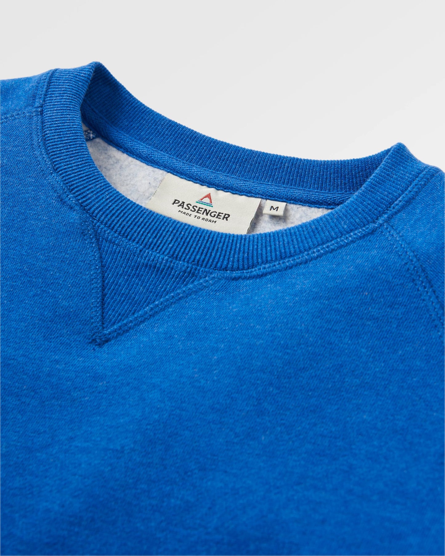 Heritage Recycled Cotton Sweatshirt - Azure Blue Marl - Flatlay