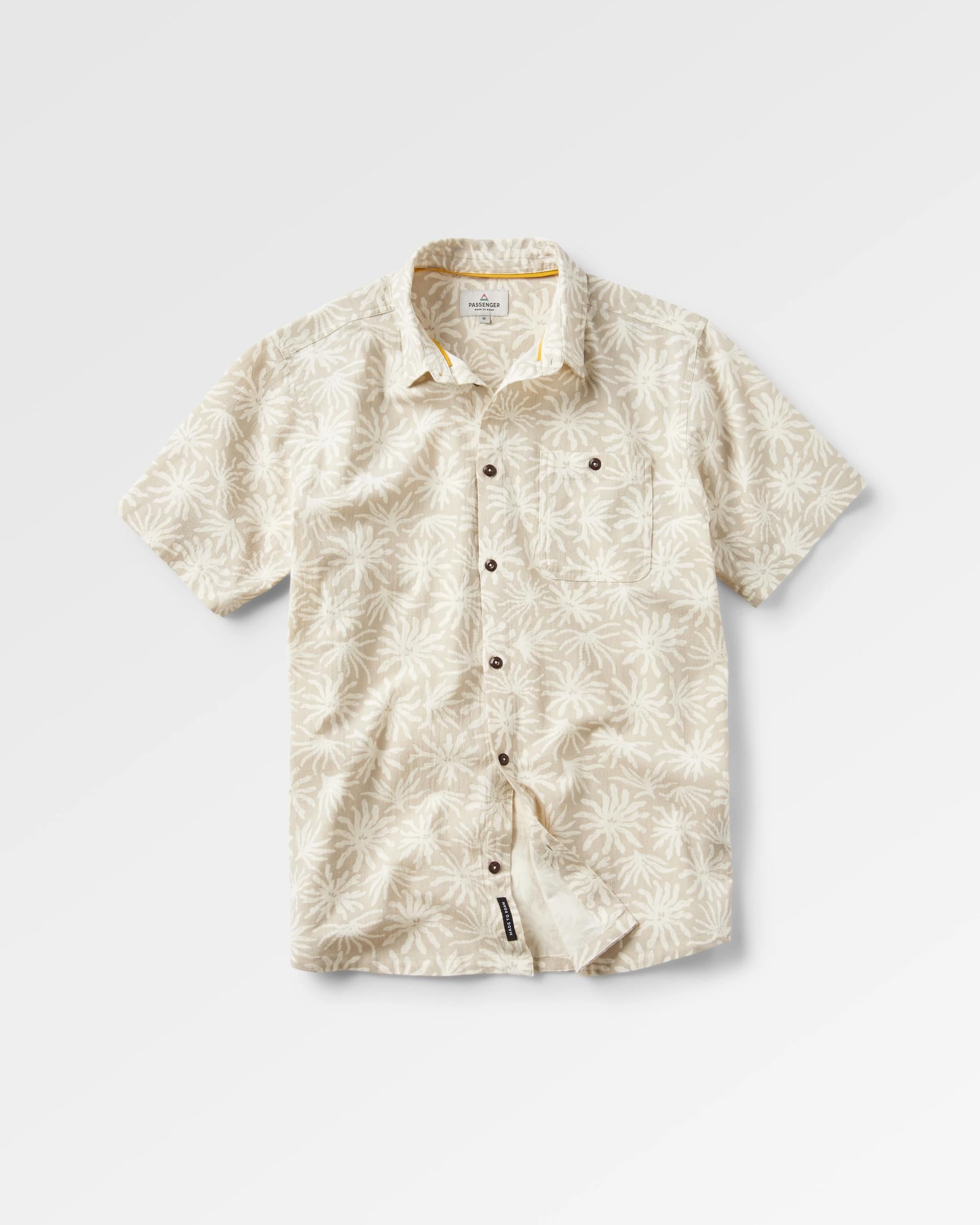 Chill Short Sleeve Shirt - Seaweed Pebble Grey - Flatlay