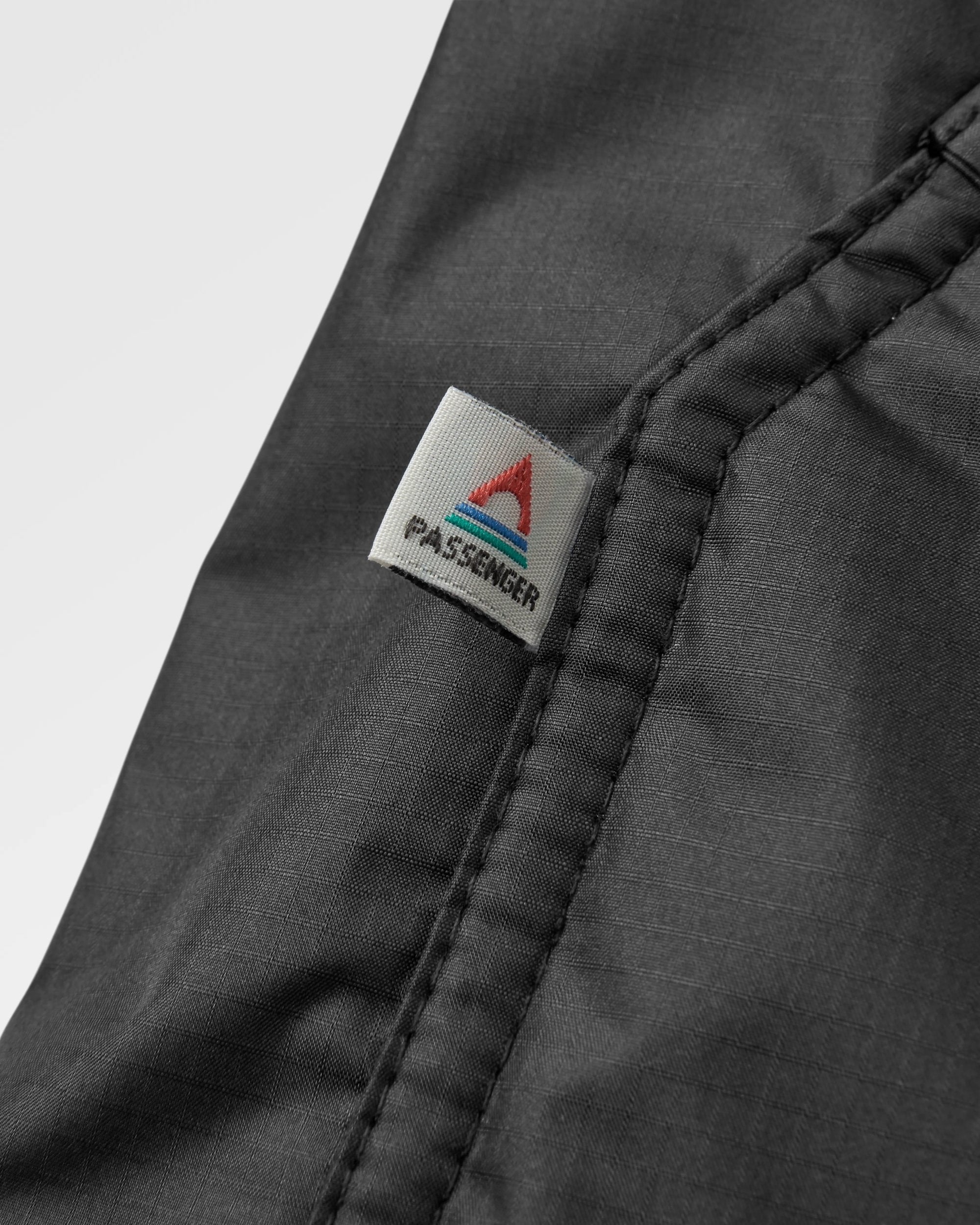 Waves Recycled Sherpa Lined Changing Robe - Black/Khaki - Flatlay