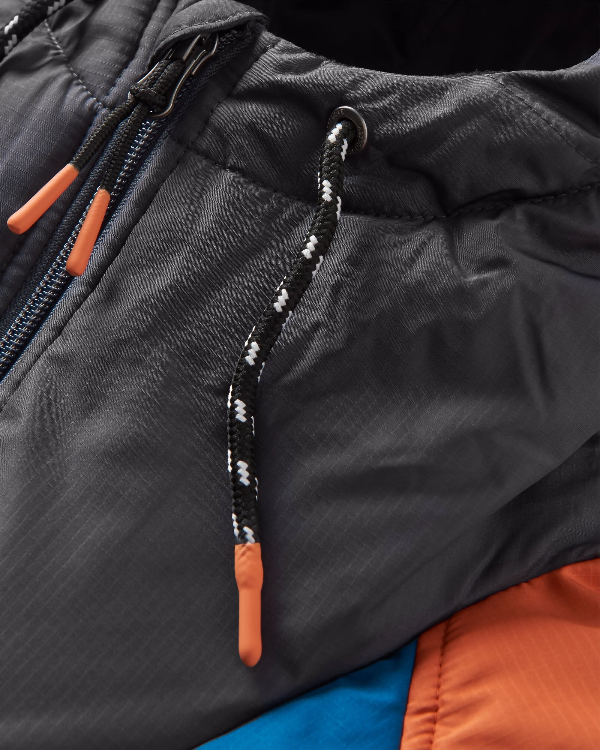 Oceanic Recycled Insulated Anorak - Tidal Blue/Burnt Orange - Flatlay