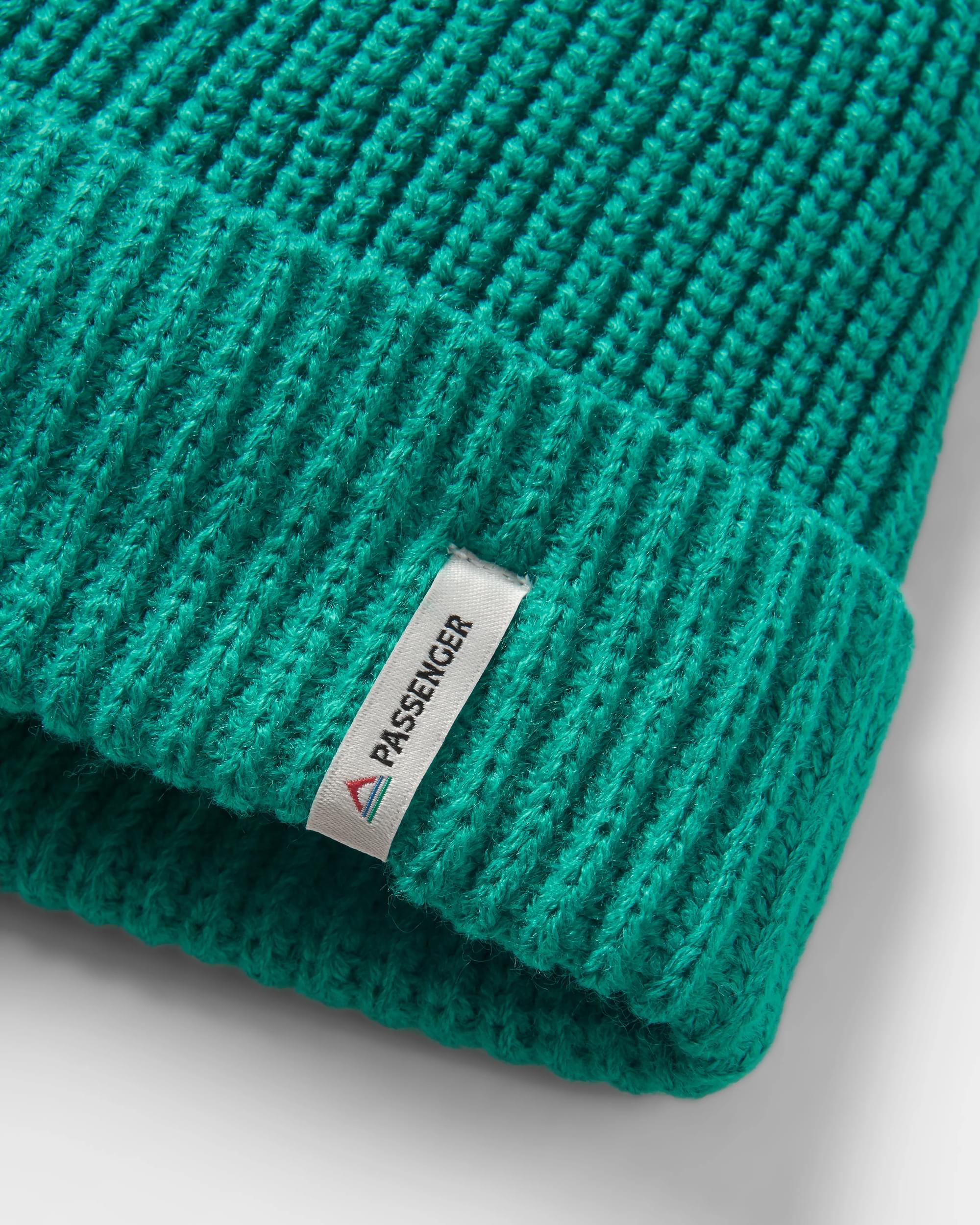 Compass Recycled Beanie - Greenlake - Flatlay