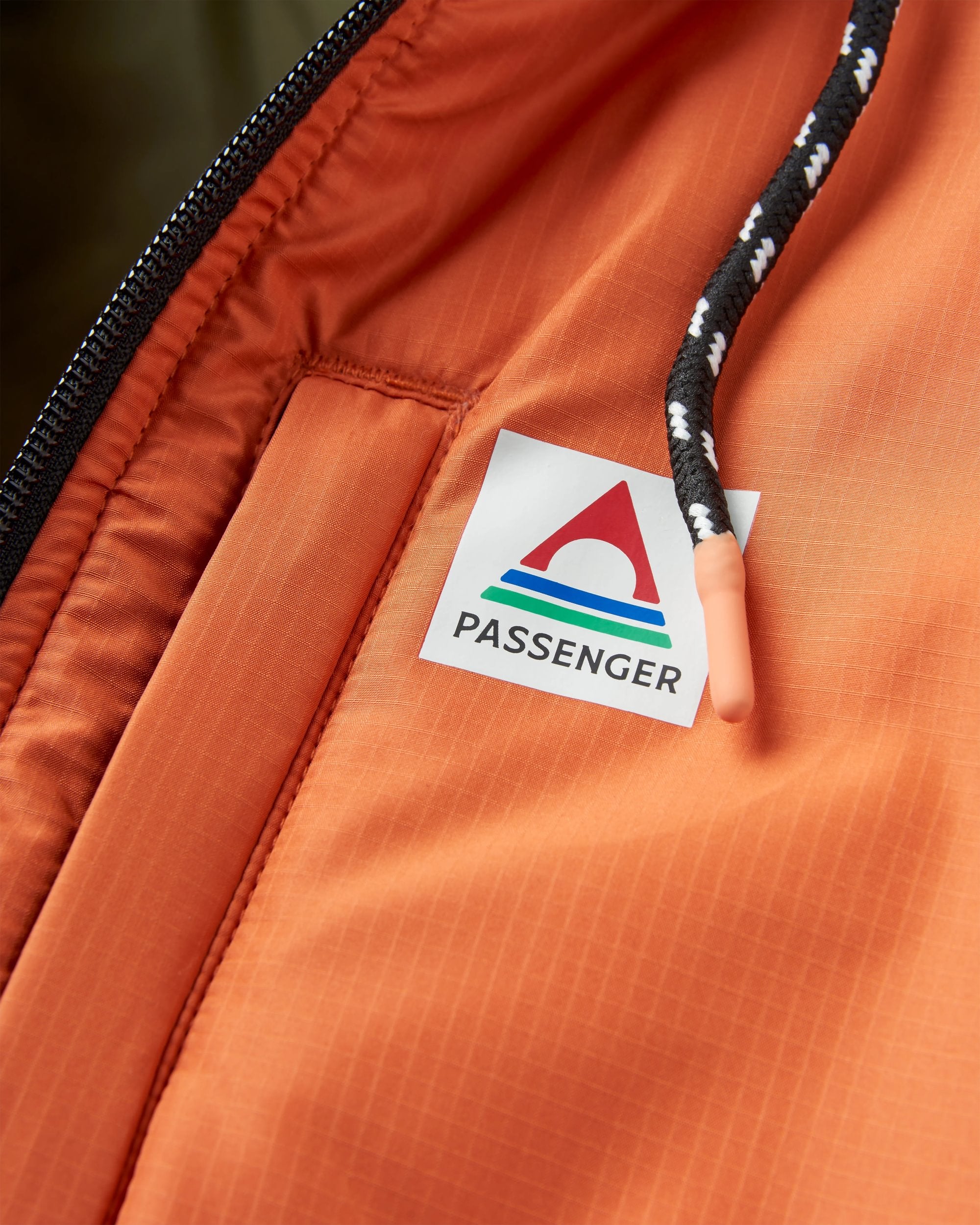 Dylan Recycled Insulated Full Zip Jacket - Burnt Orange - Flatlay