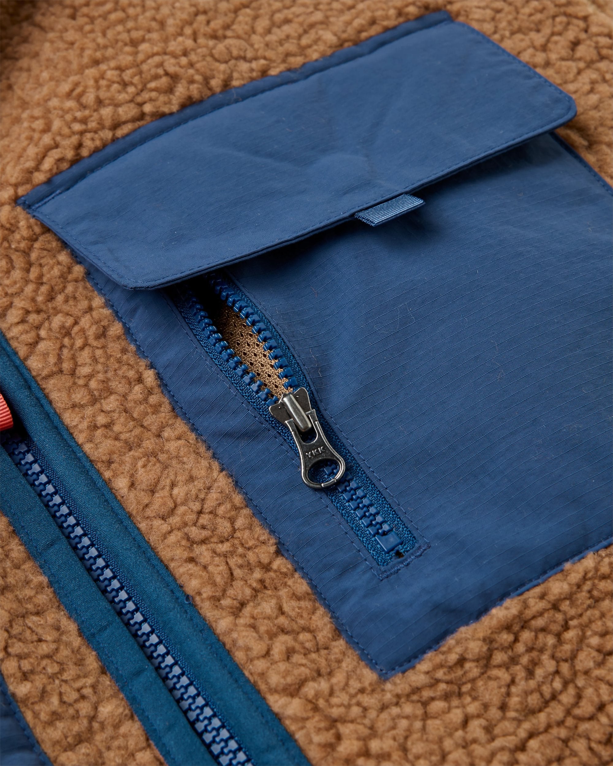 Valiant Deep Pile Fleece - Toffee - Flatlay