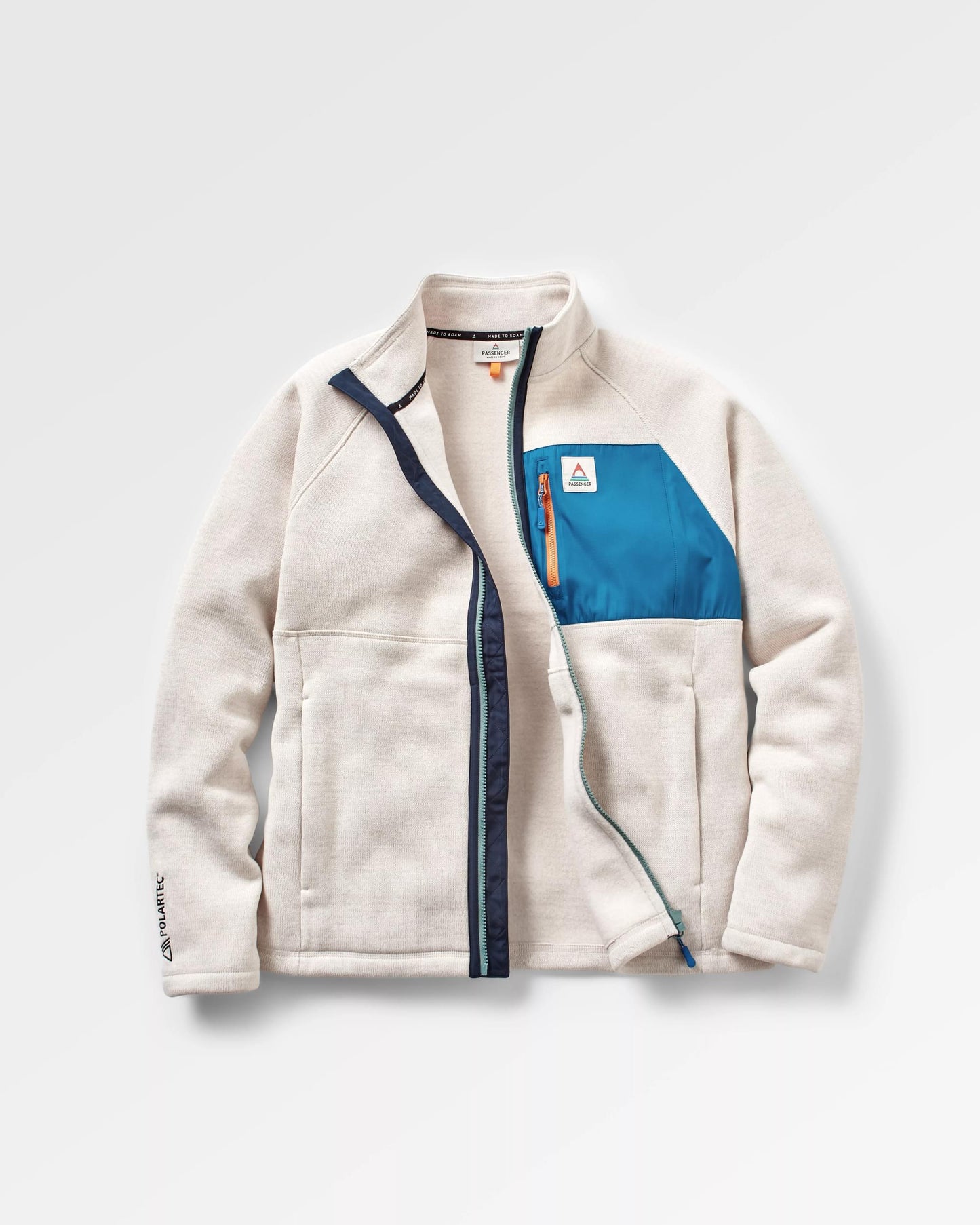 Men's Incline Recycled Polartec® Fleece - Vintage White - Flatlay