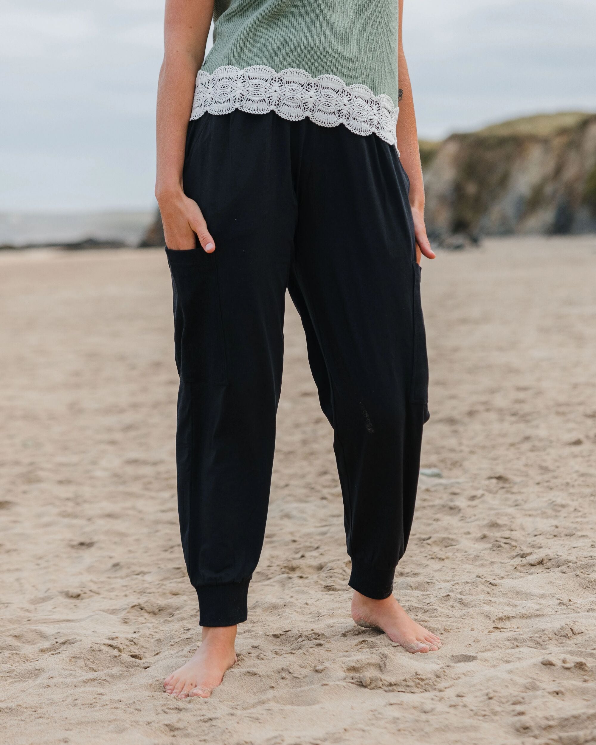 Day Dream Recycled Trouser - Black - Lifestyle