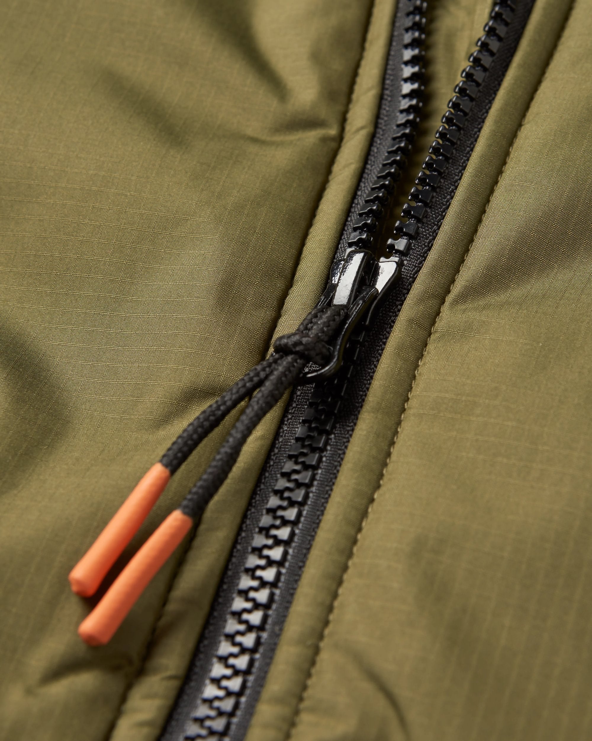 Waves Recycled Sherpa Lined Changing Robe - Khaki - Flatlay