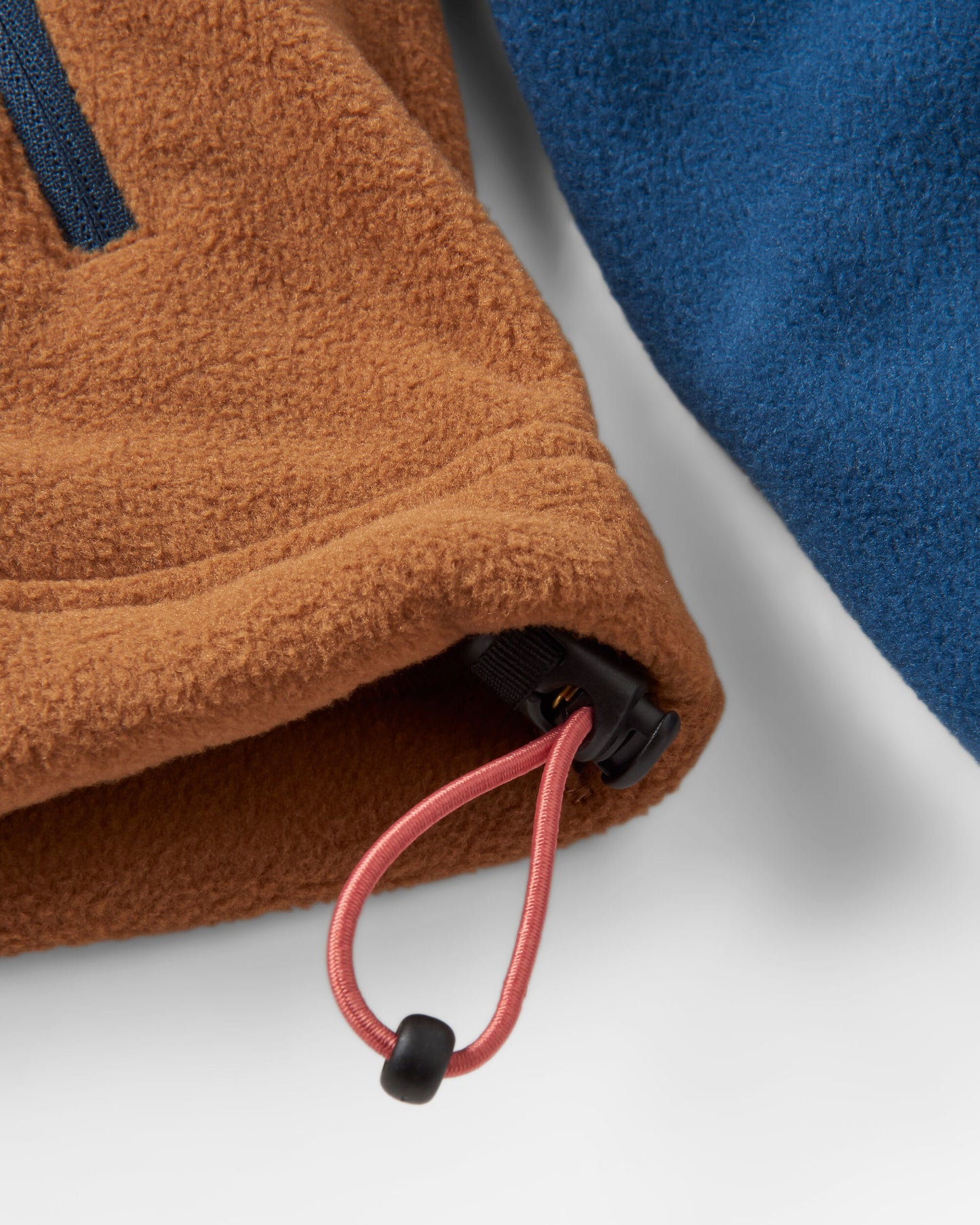 Ridge Full Zip Recycled Polar Fleece - Dark Denim/Toffee