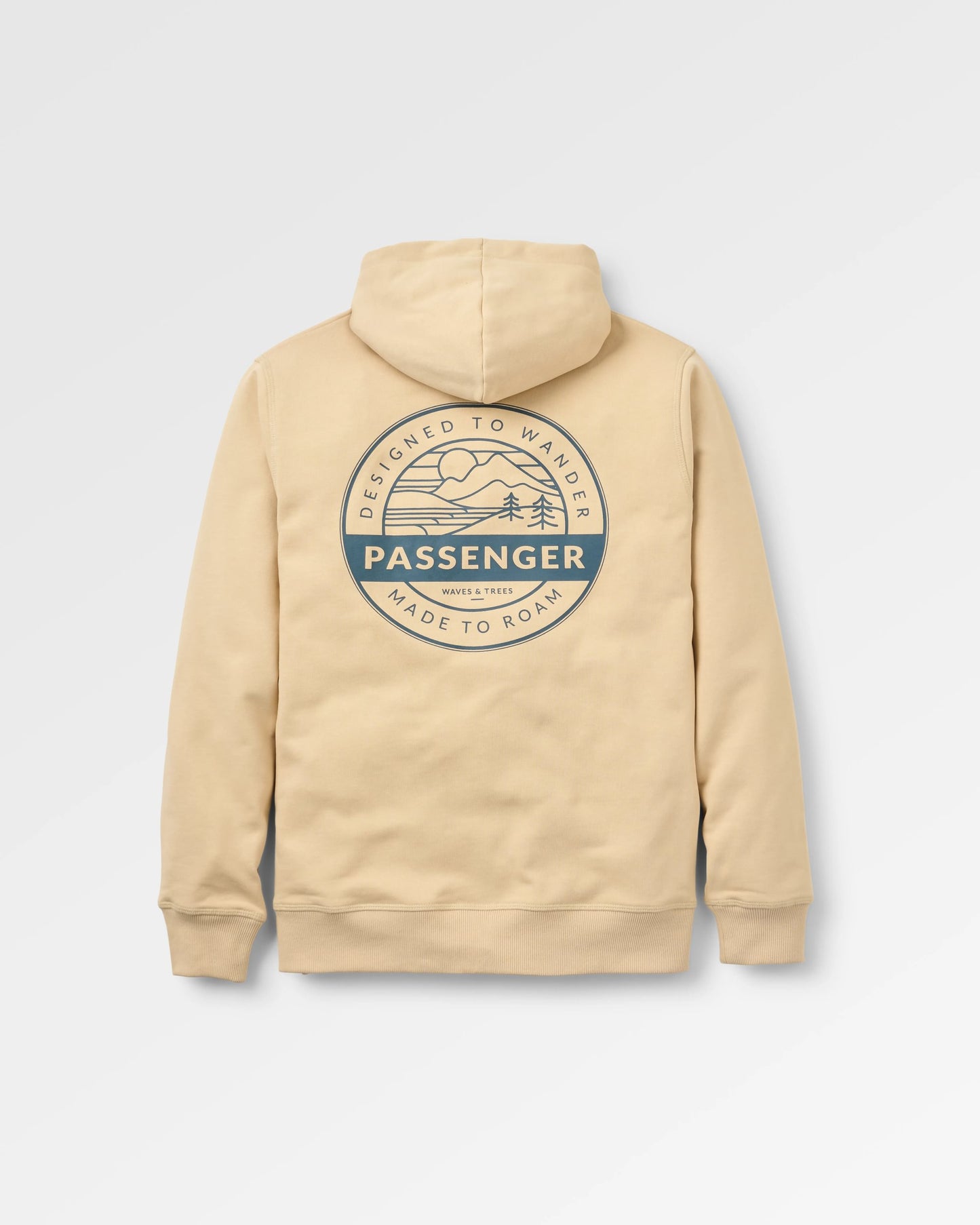 Odyssey Organic Cotton Hoodie - Stone - Flatlay