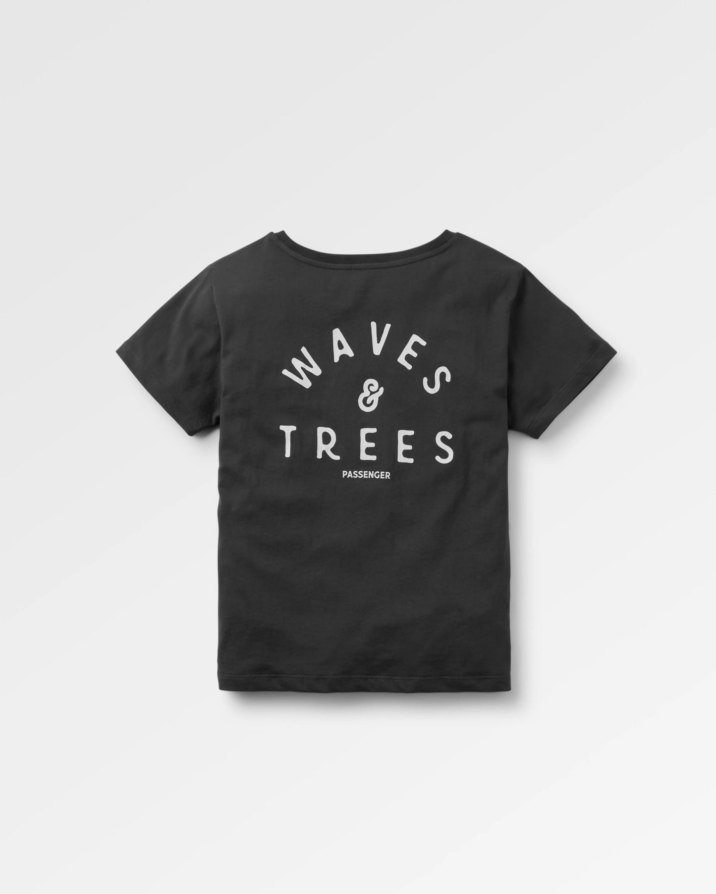 Penida Recycled Cotton T-Shirt - Black - Flatlay