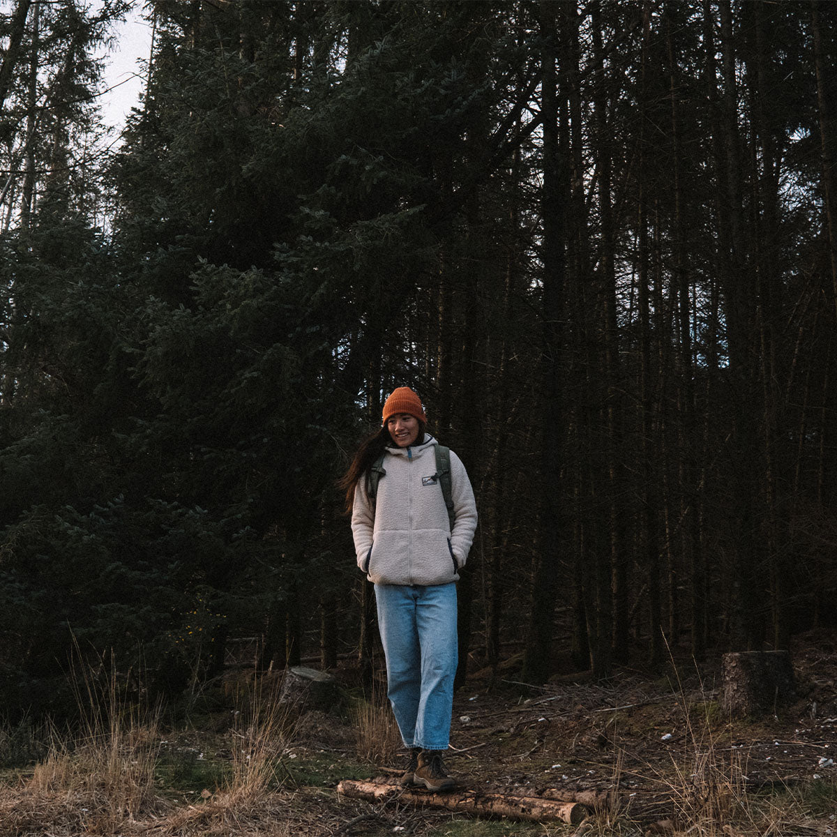 North Coast Full Zip Sherpa Fleece - Oatmeal