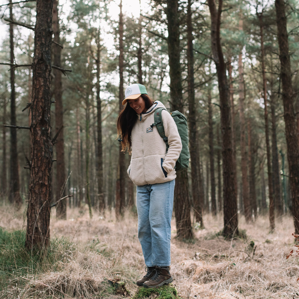 North Coast Full Zip Sherpa Fleece - Oatmeal