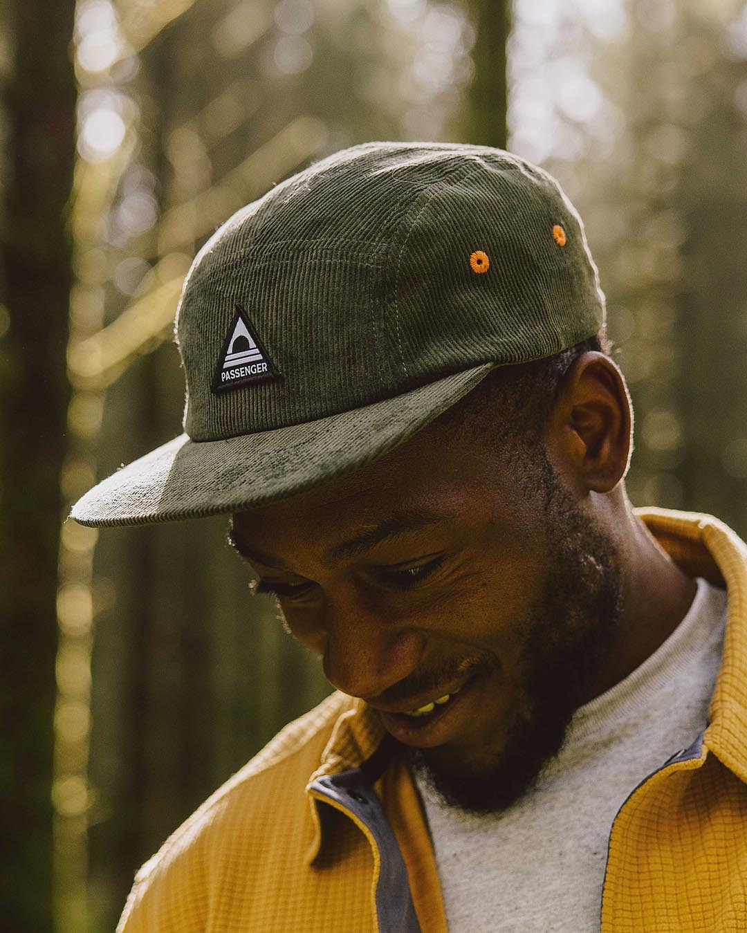 Fixie Recycled Cord 5 Panel Cap - Khaki - Lifestyle - Male