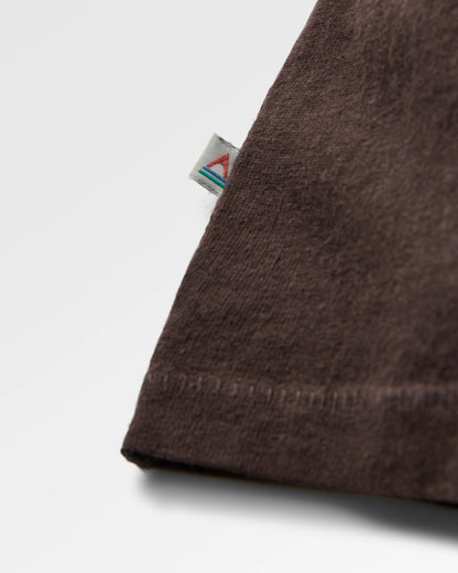 Escapism Recycled LS T-Shirt - Espresso - Flatlay