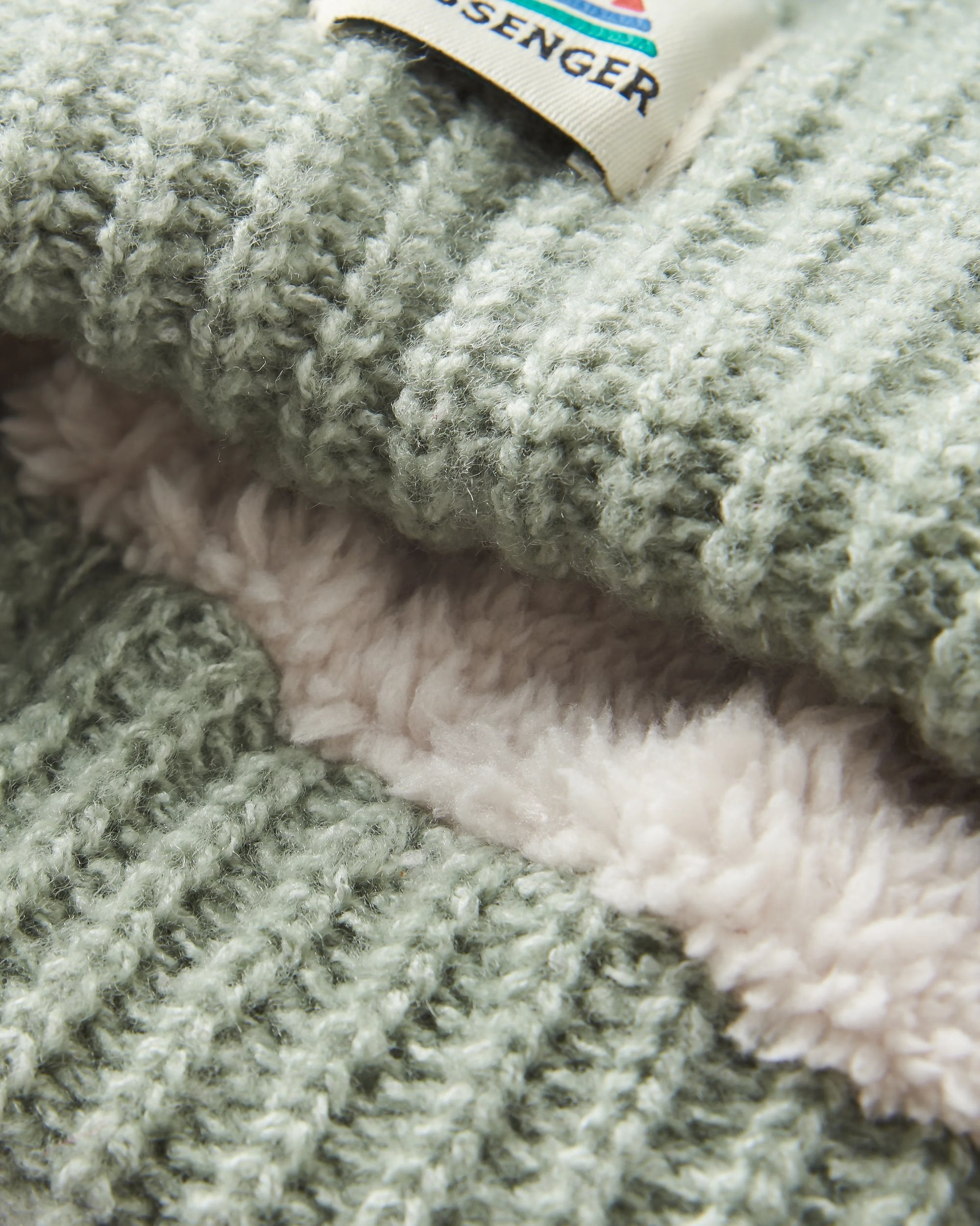 Redwood Sherpa Lined Beanie - Pistachio - Flatlay