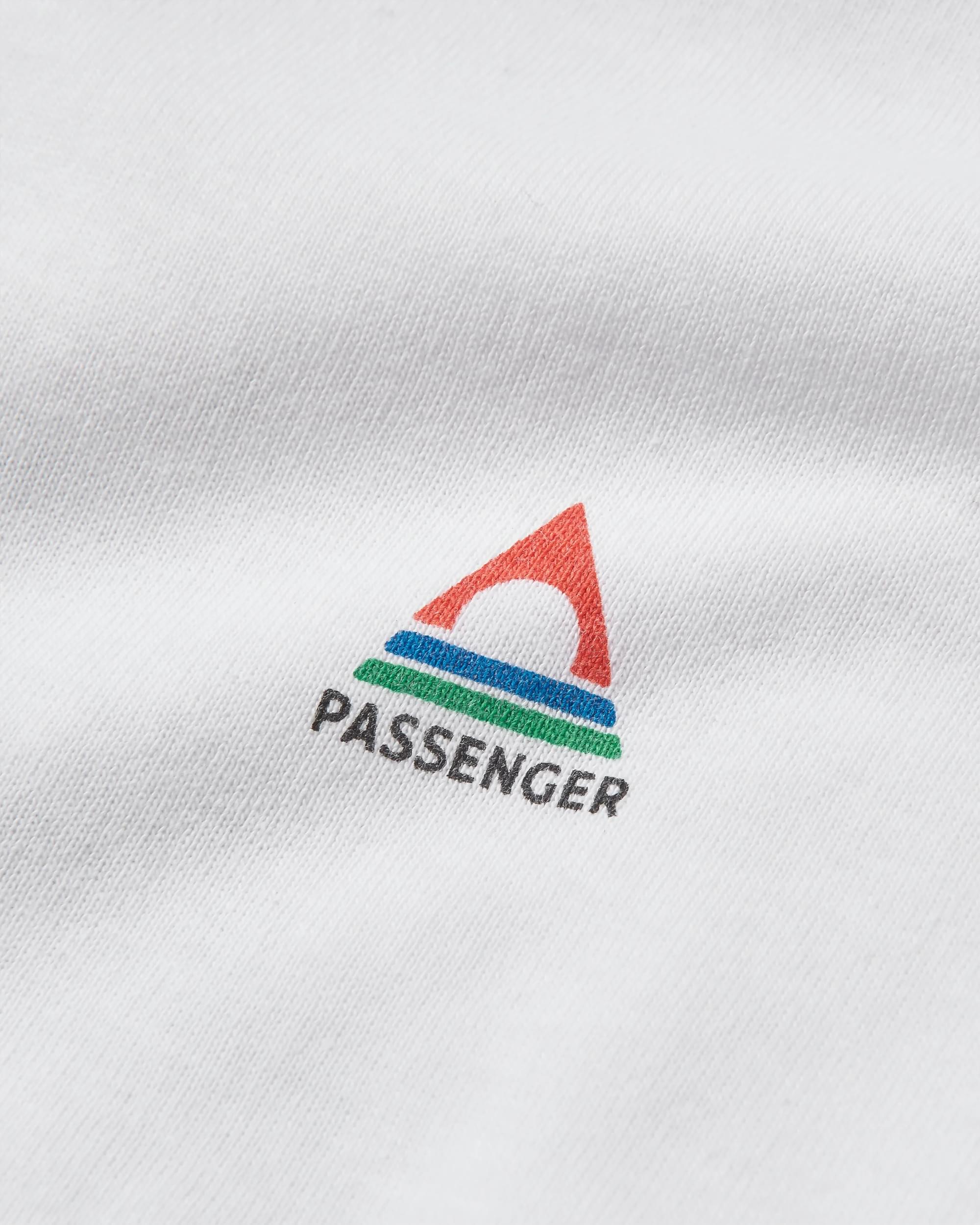Classic Logo Recycled Cotton LS T-Shirt - White - Flatlay