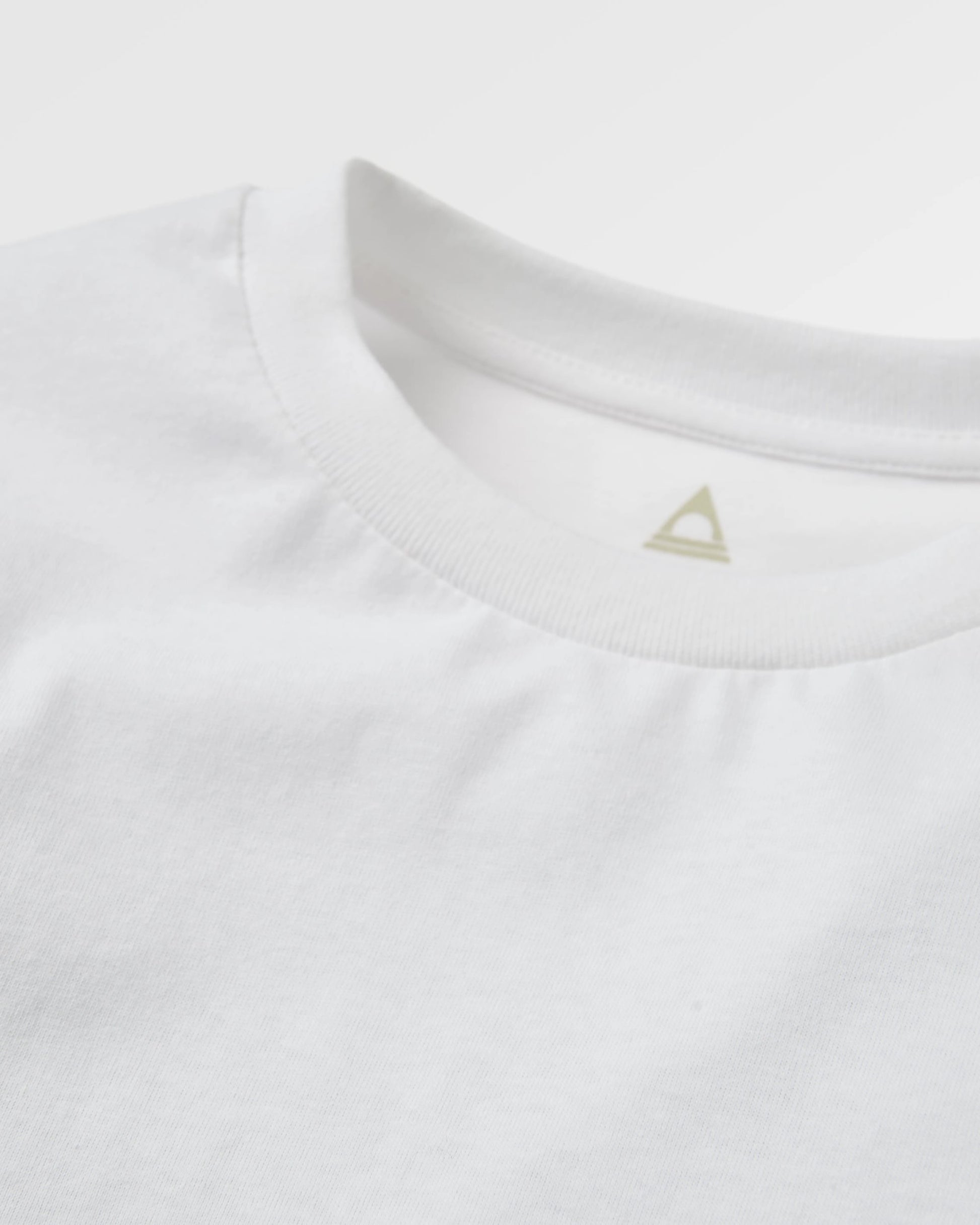 Odyssey Recycled Cotton LS T-Shirt - White - Flatlay