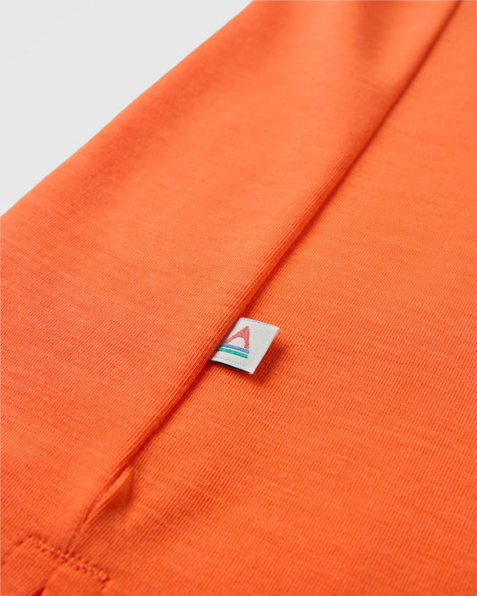 Chase The Light Active T-Shirt - Ember Orange - Flatlay