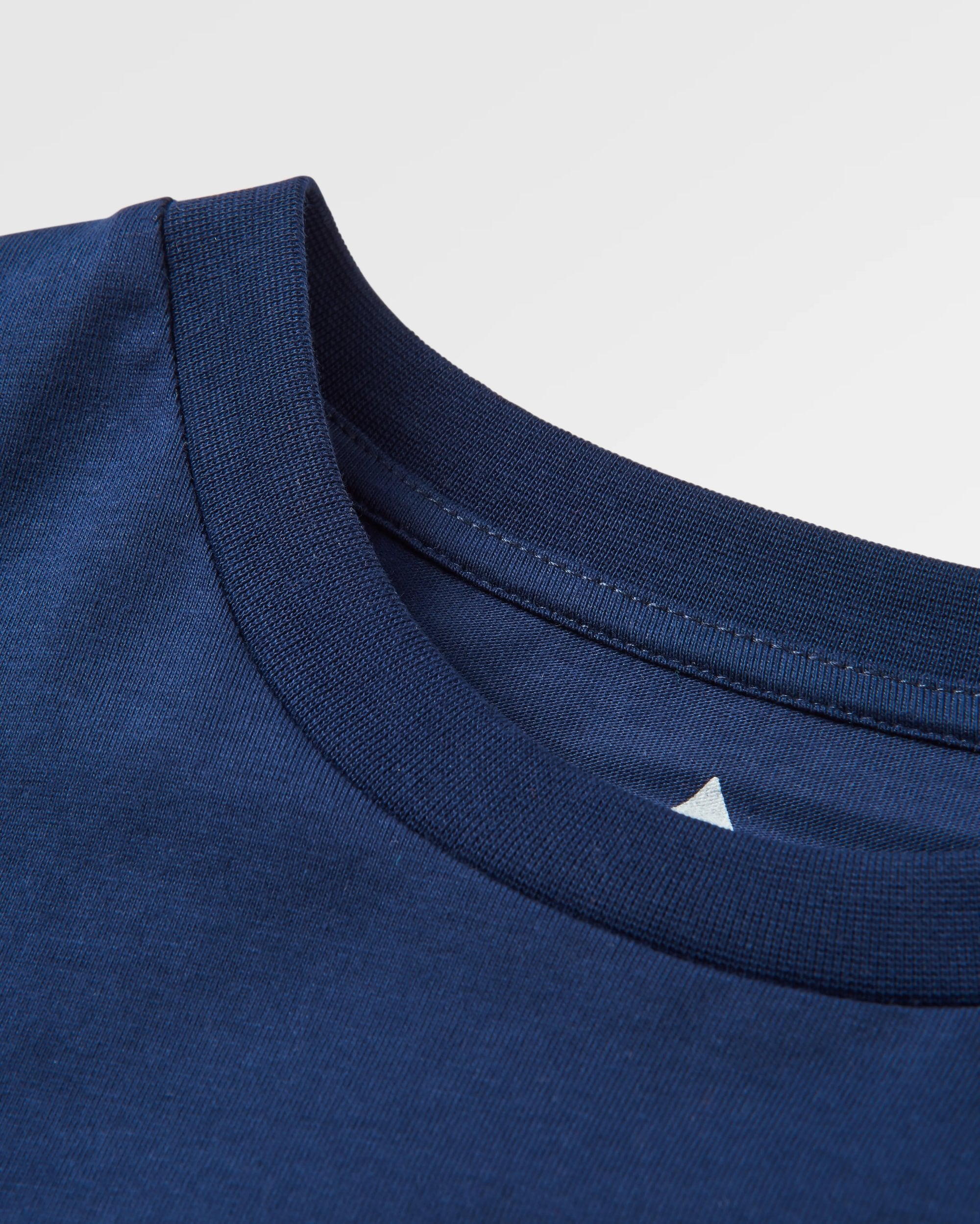 Phoenix Organic Cotton LS T-Shirt - Rich Navy - Flatlay