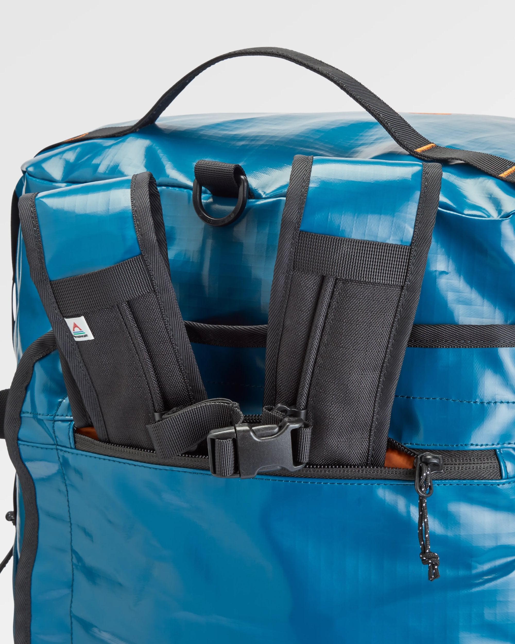 Roamer Recycled 80L Duffel Bag - Tidal Blue - Flatlay