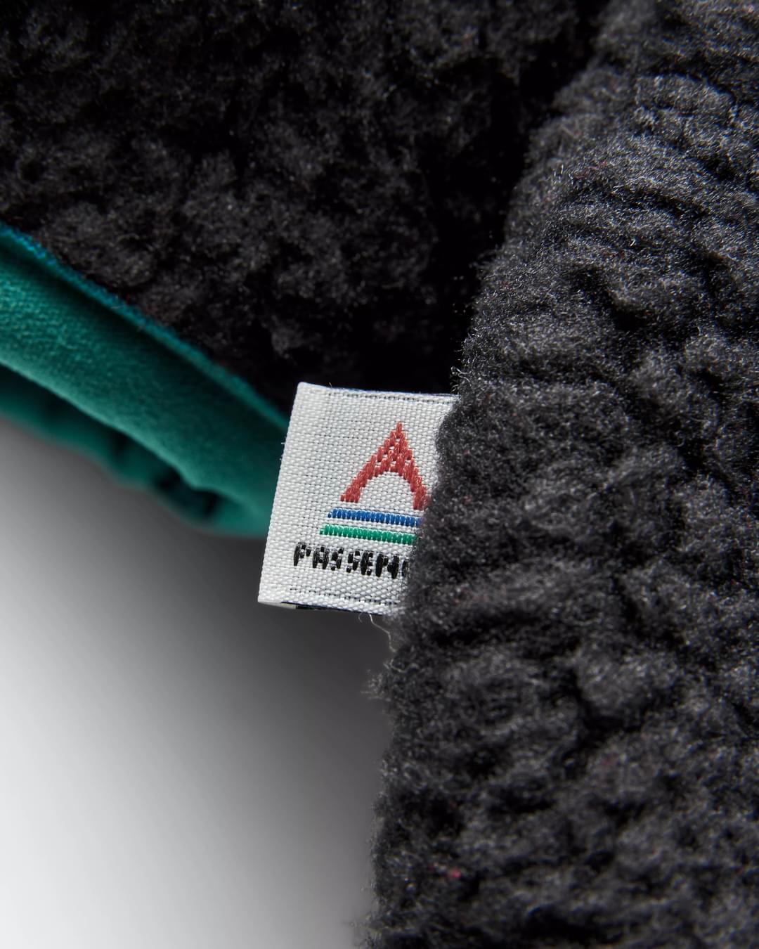 Home Recycled Sherpa Fleece - Black - Flatlay