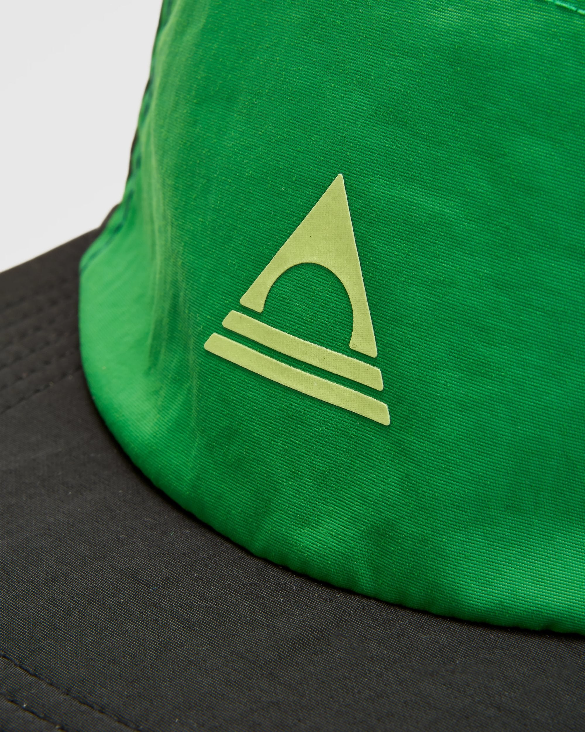 Emerge 5 Panel Trail Cap - Stem Green - Flatlay