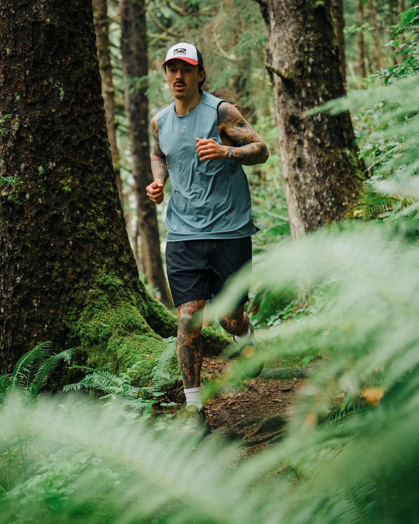 Boardwalk Active Recycled Vest - Blue Steel Marl - Lifestyle