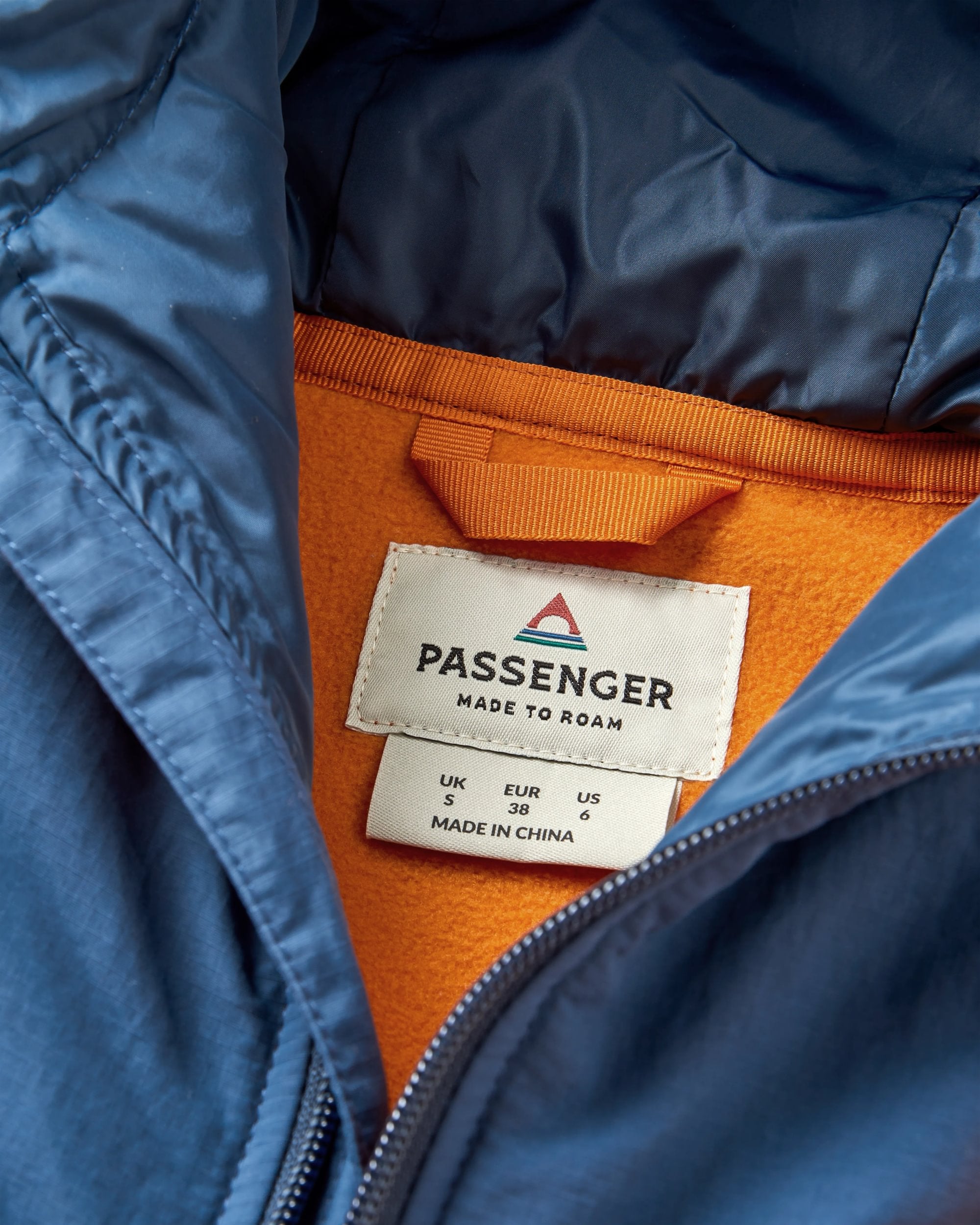 Alexander Recycled Hooded Polar Fleece - Sunrise Orange - Flatlay