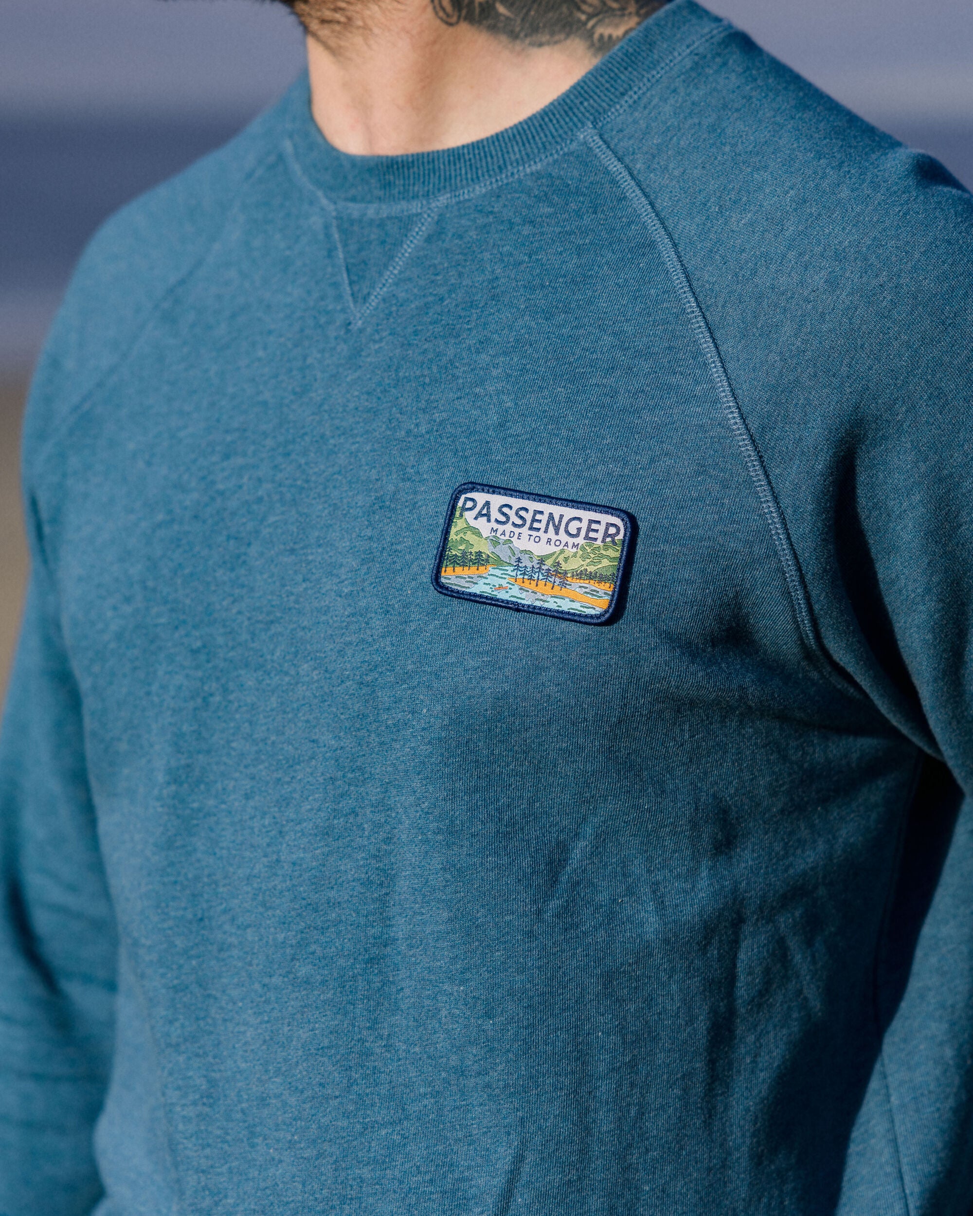 Love The Wild Sweatshirt - Blue Steel Marl - Lifestyle