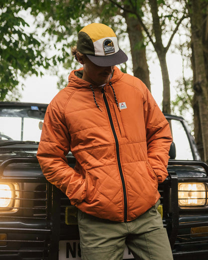 Dylan Recycled Insulated Full Zip Jacket - Burnt Orange