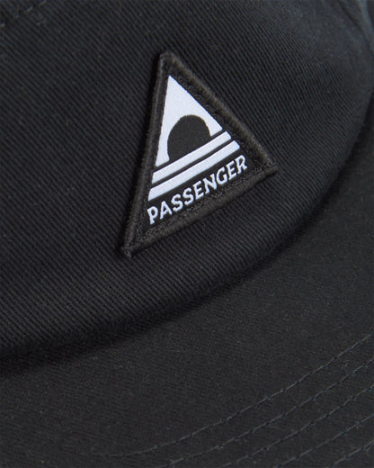 Fixie Recycled 5 Panel Cap - Faded Black - Flatlay