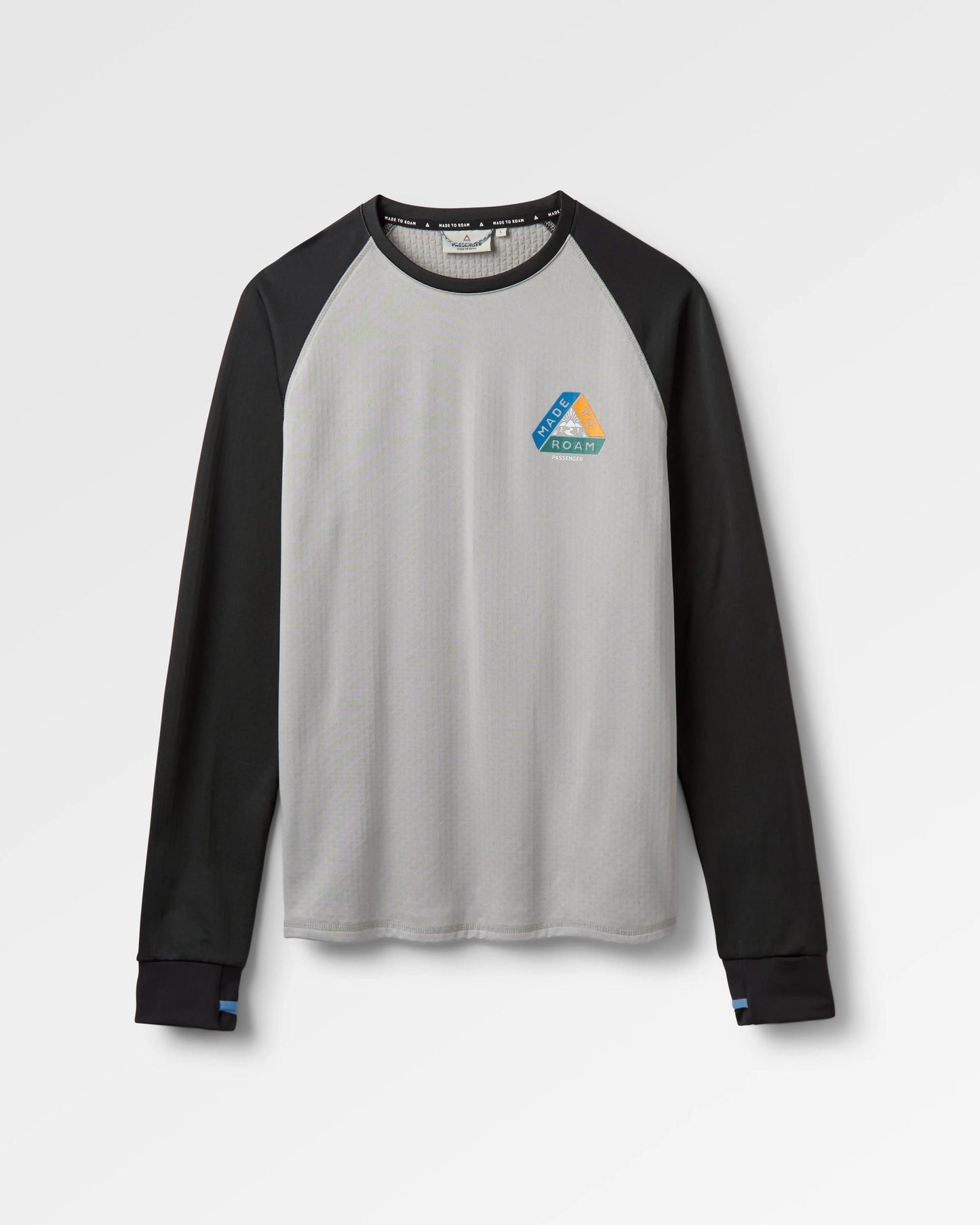 Alpine Recycled Base Layer LS T-Shirt - Black/Grey