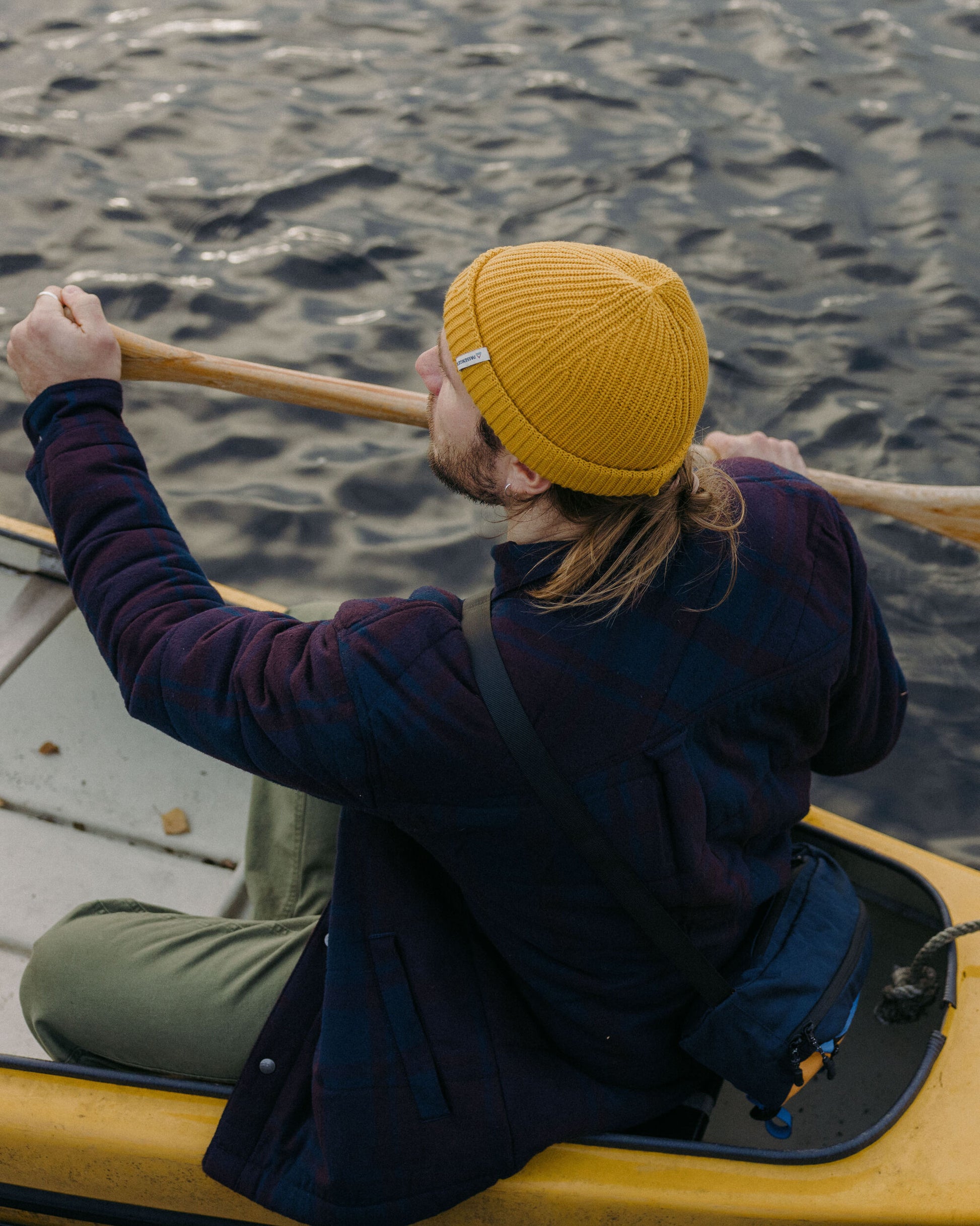 Taranaki Quilted Overshirt - Deep Plum/Deep Navy Check