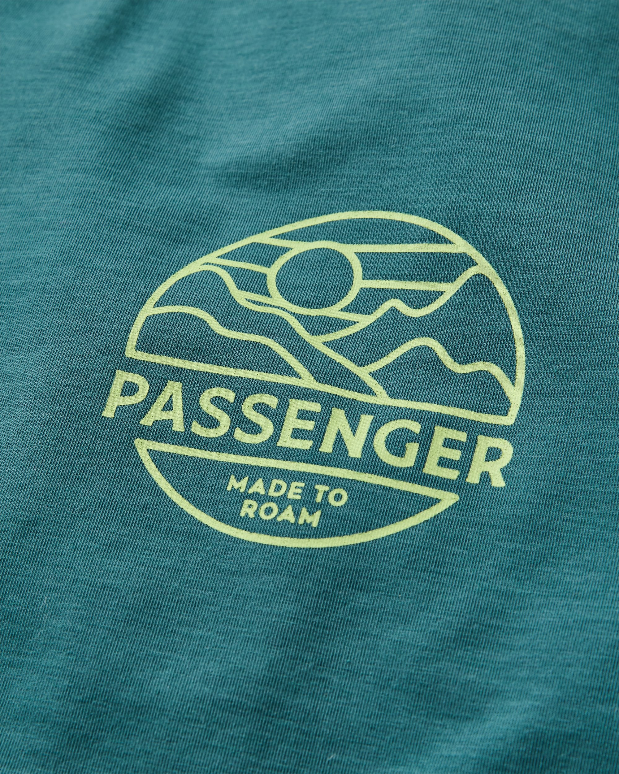 Sedona Recycled Active T-Shirt - Deep Ocean - Flatlay